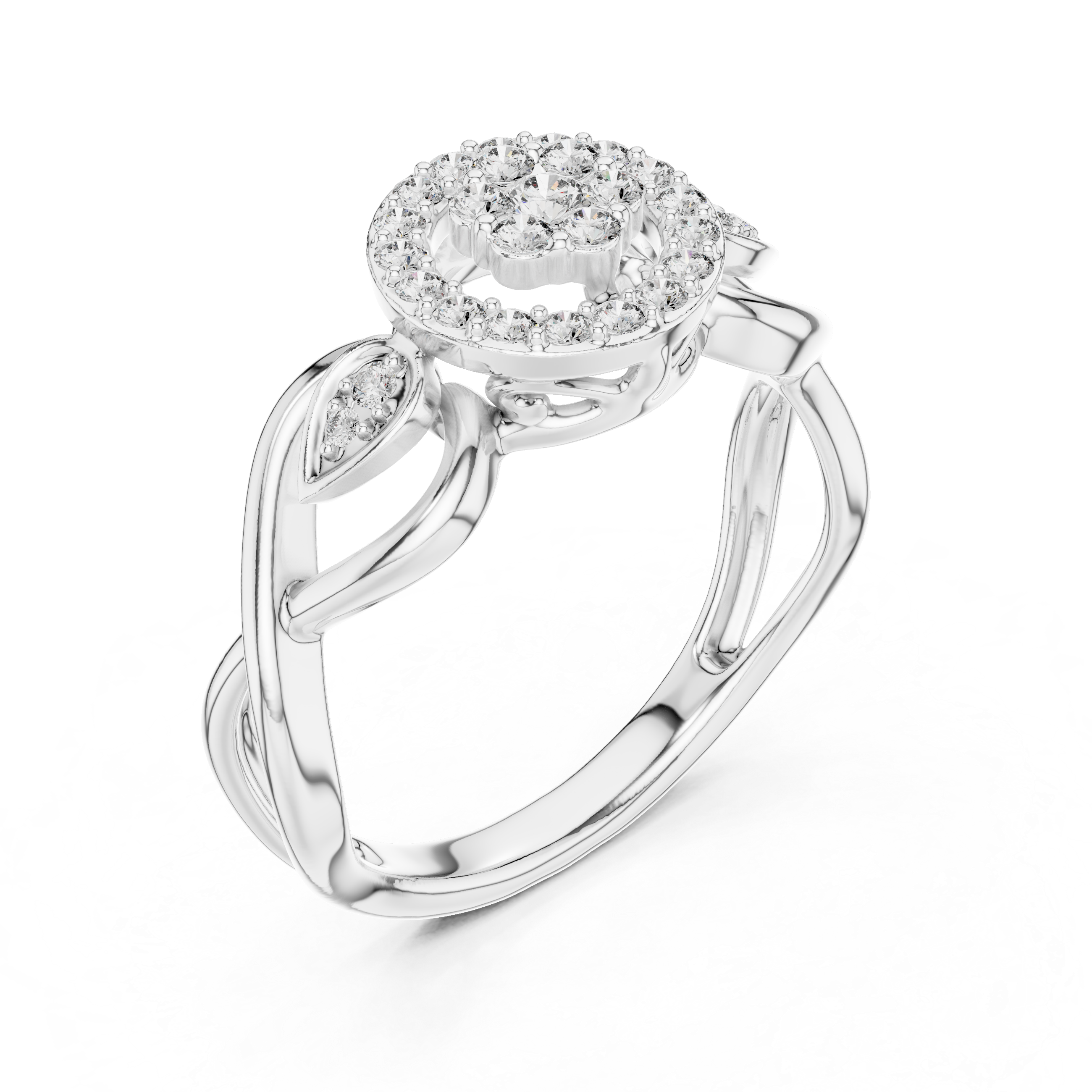 Halo(Round ) Infinity Engagement Ring