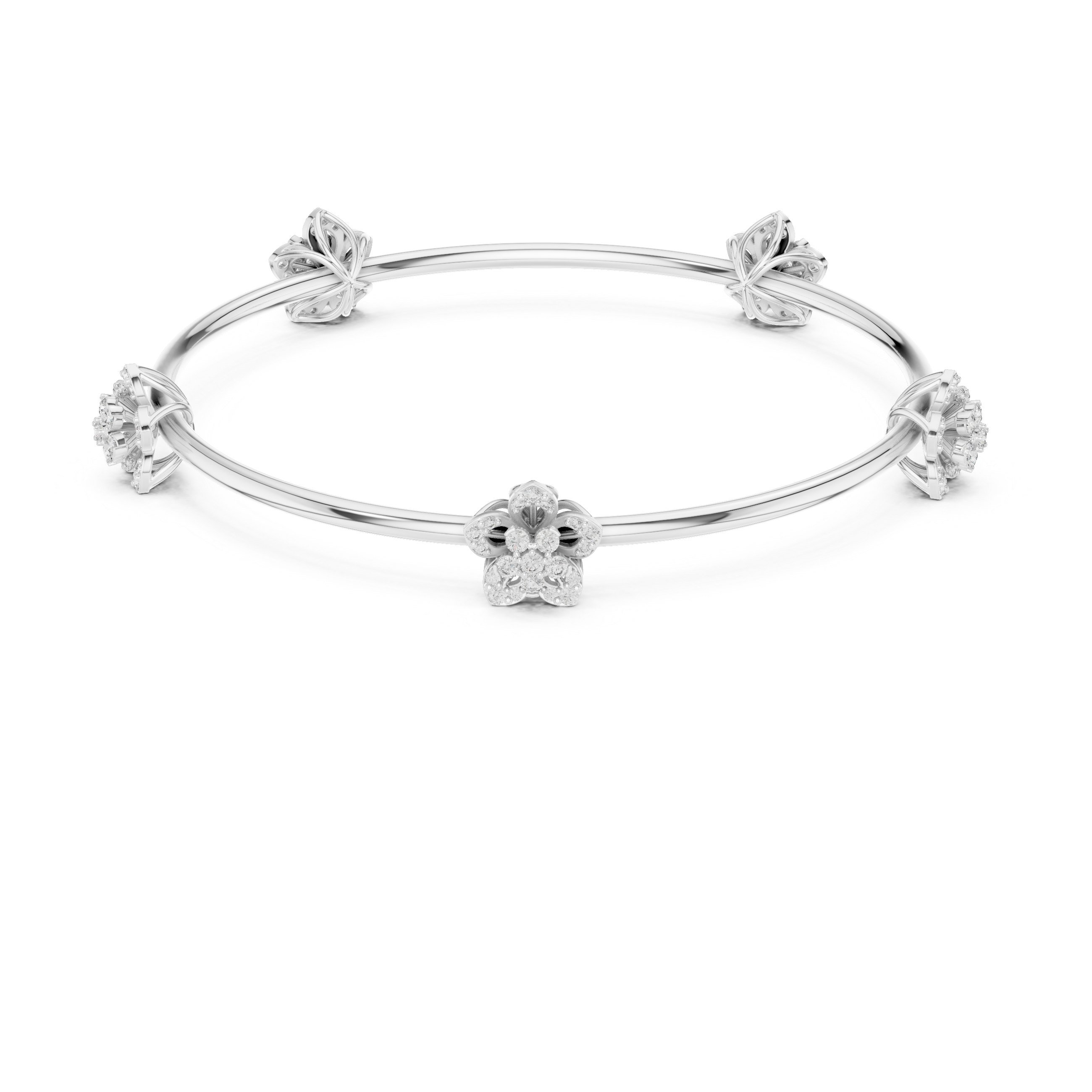 Blossoming Flora Bangle Bracelet