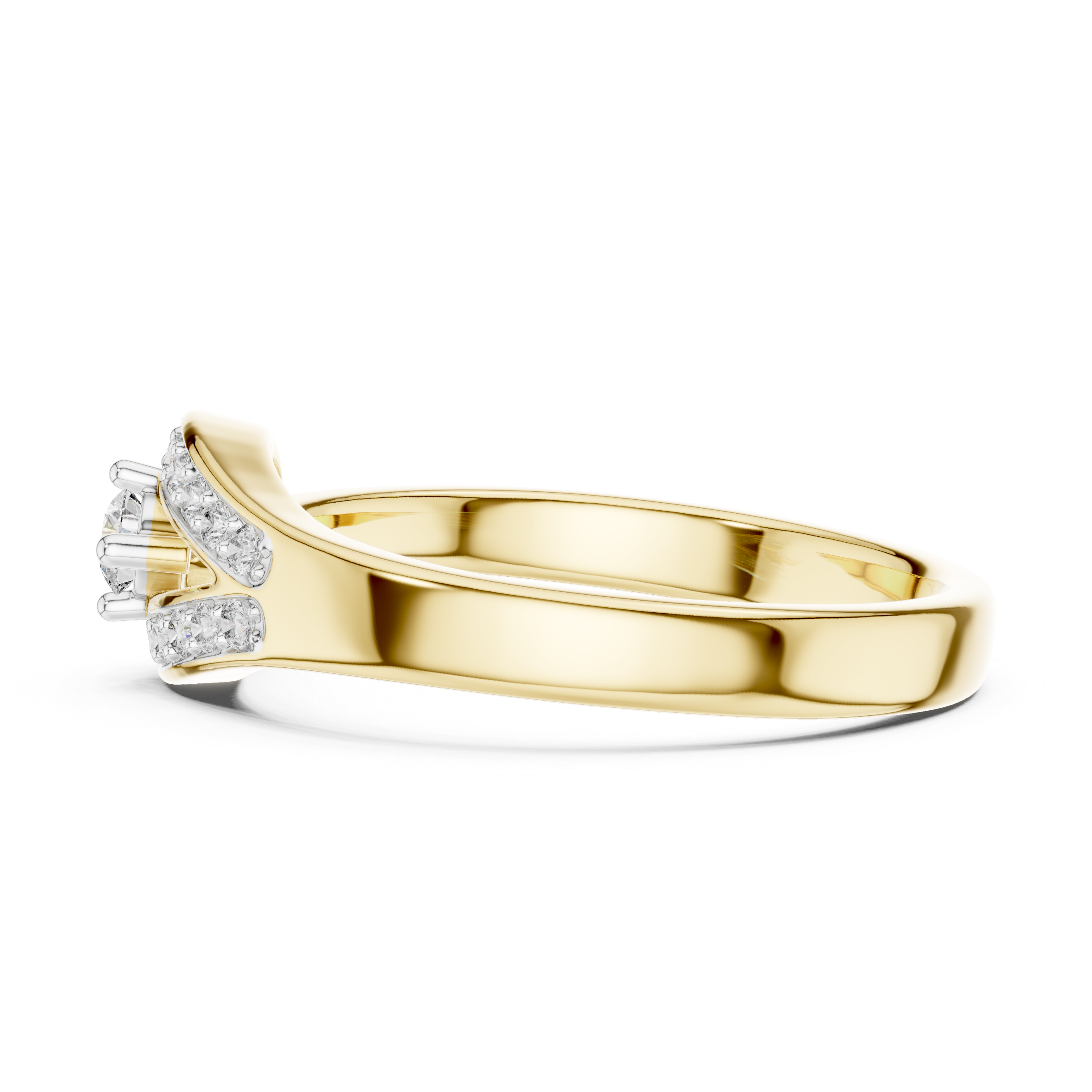 Aura Pear Halo Bypass Ring