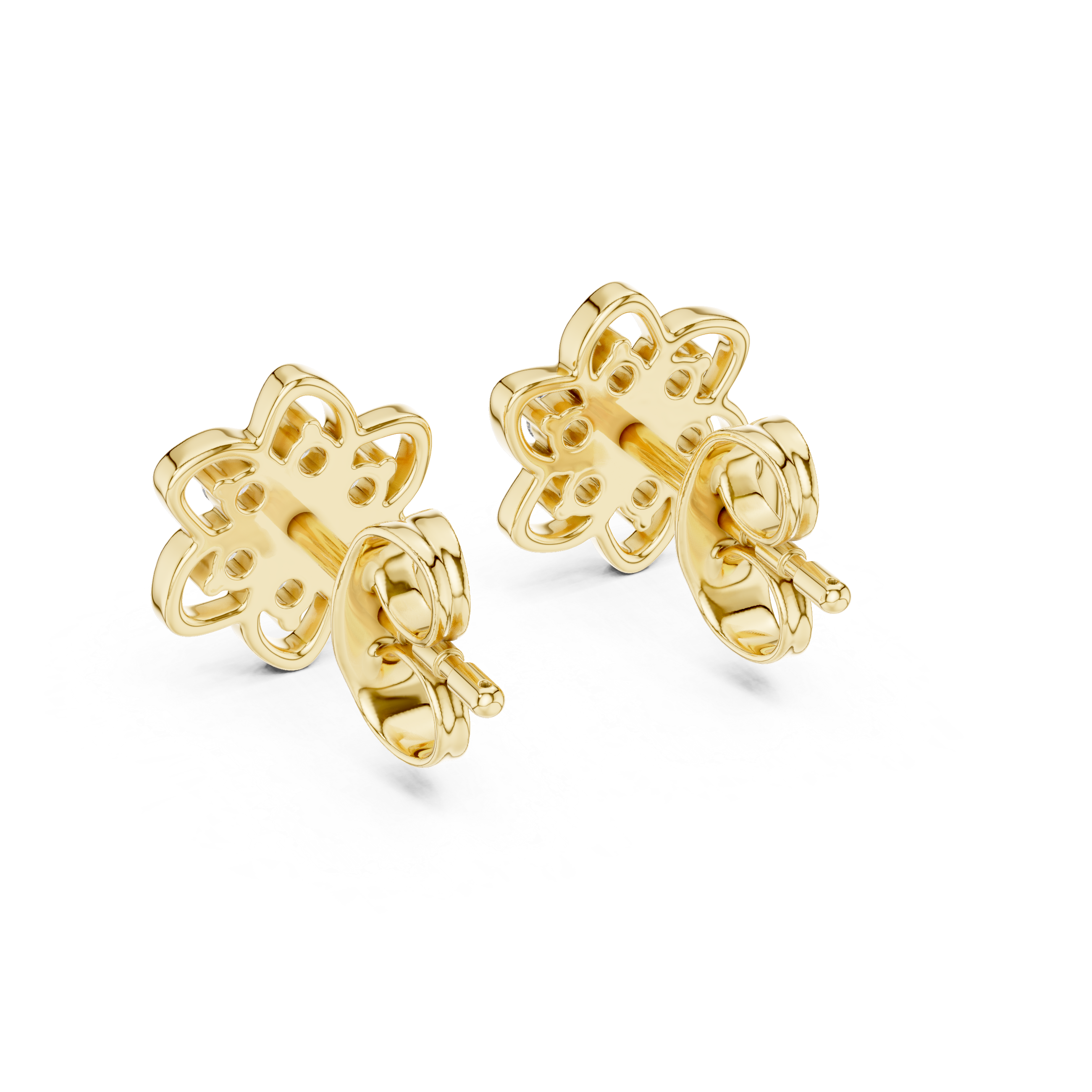 Blossoming Flower Stud Earrings