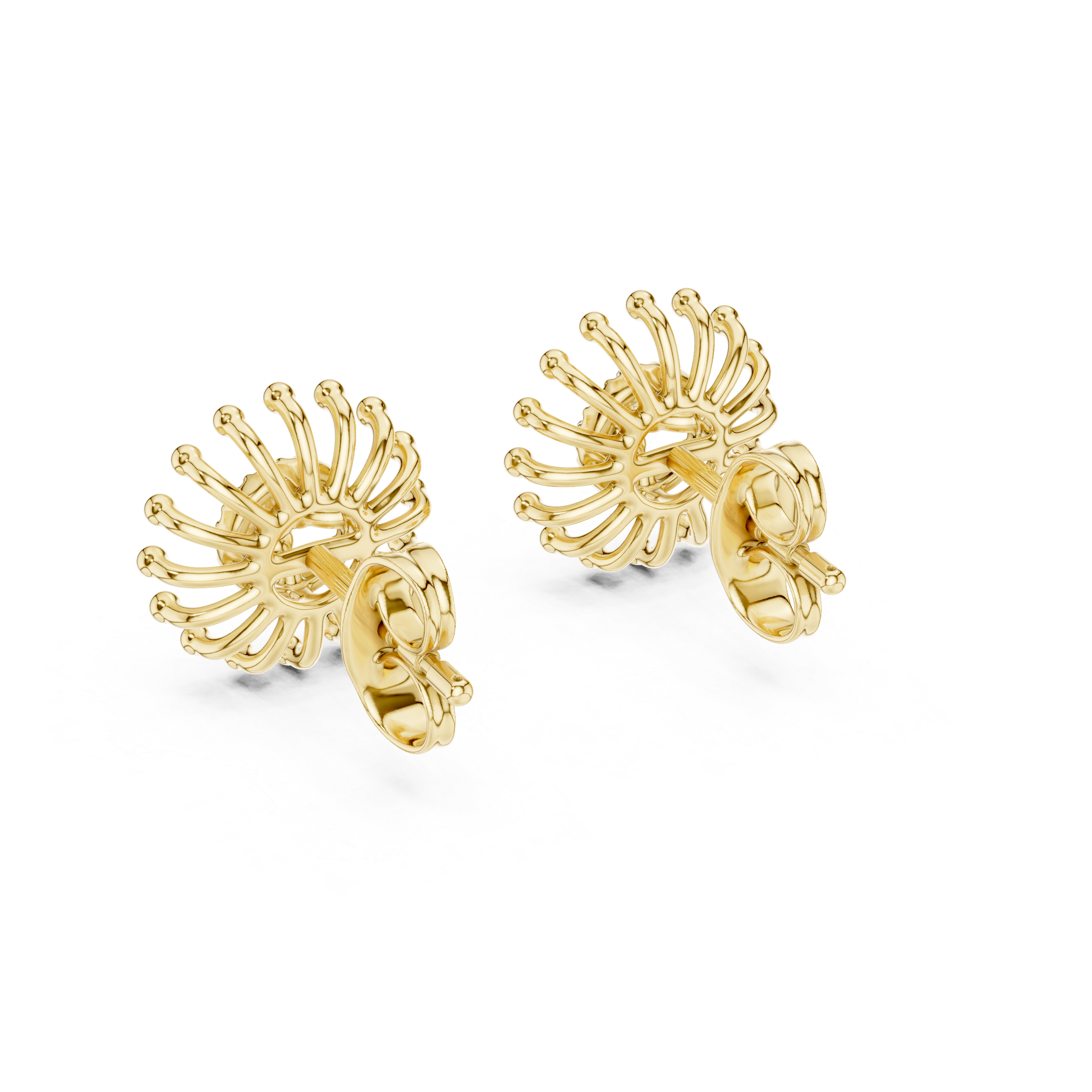Celestial Sunburst Fireworks Stud Earrings