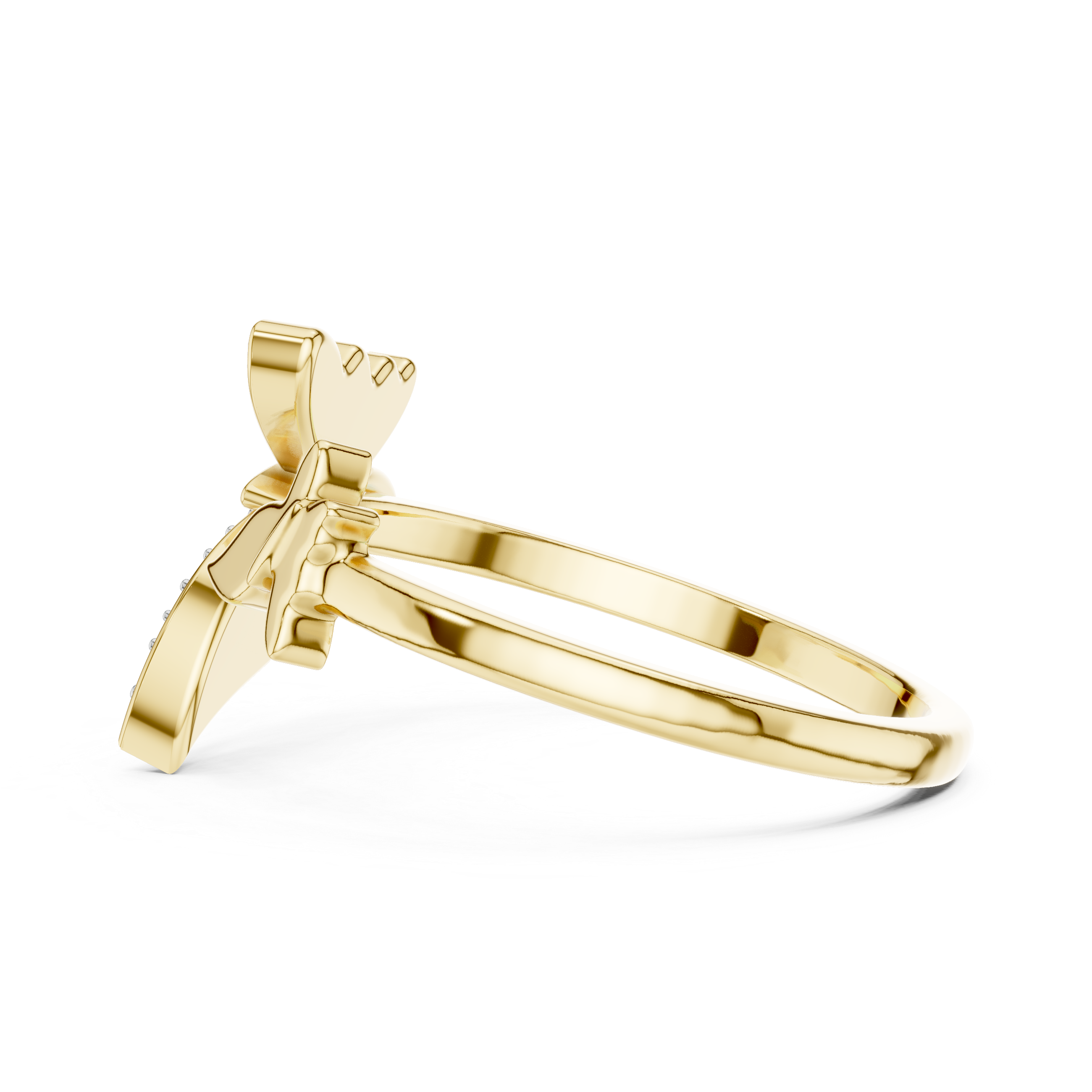 Dual Butterfly Bypass Ring | Toi et Moi Flutter Ring