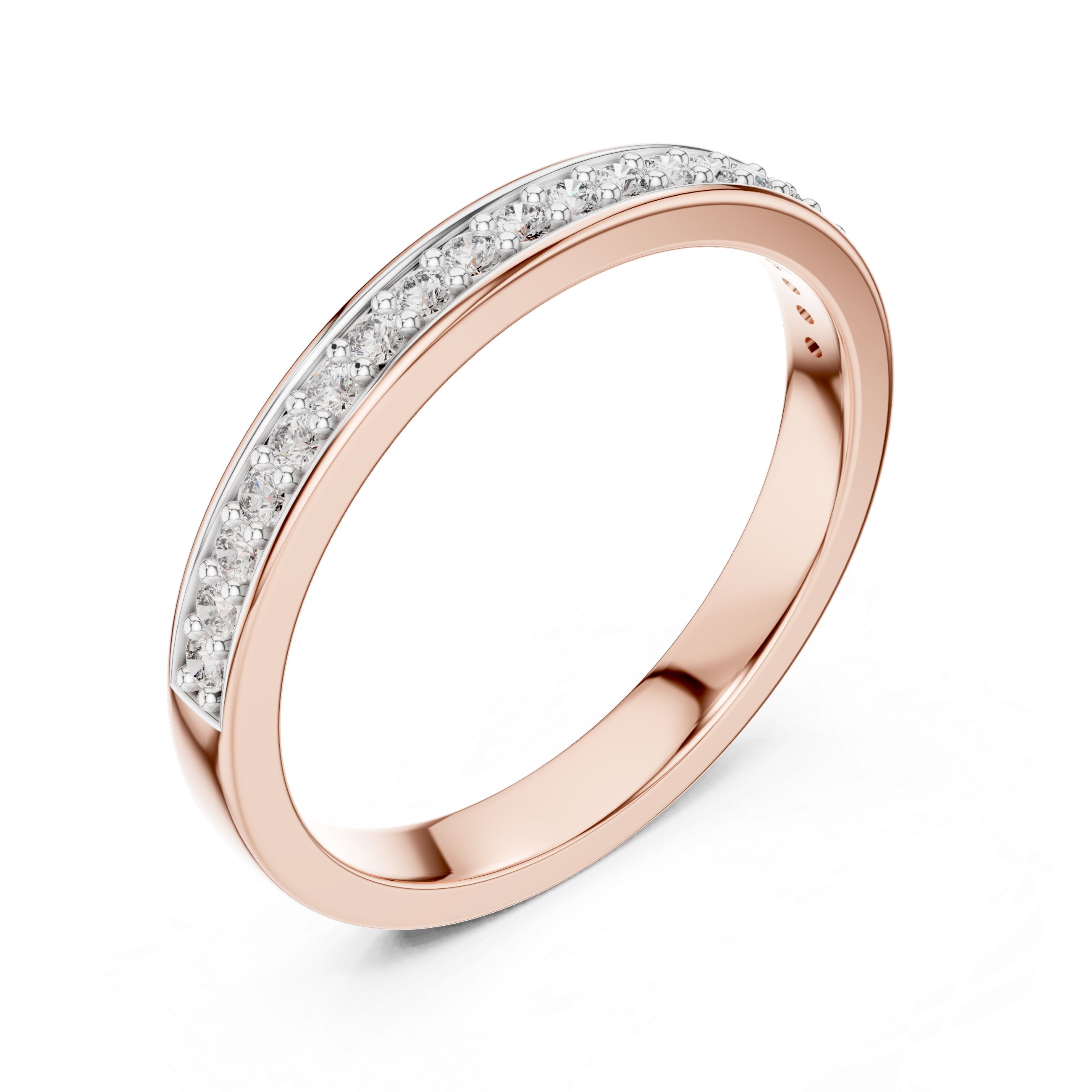 Half-Eternity Band - Pave Stackable