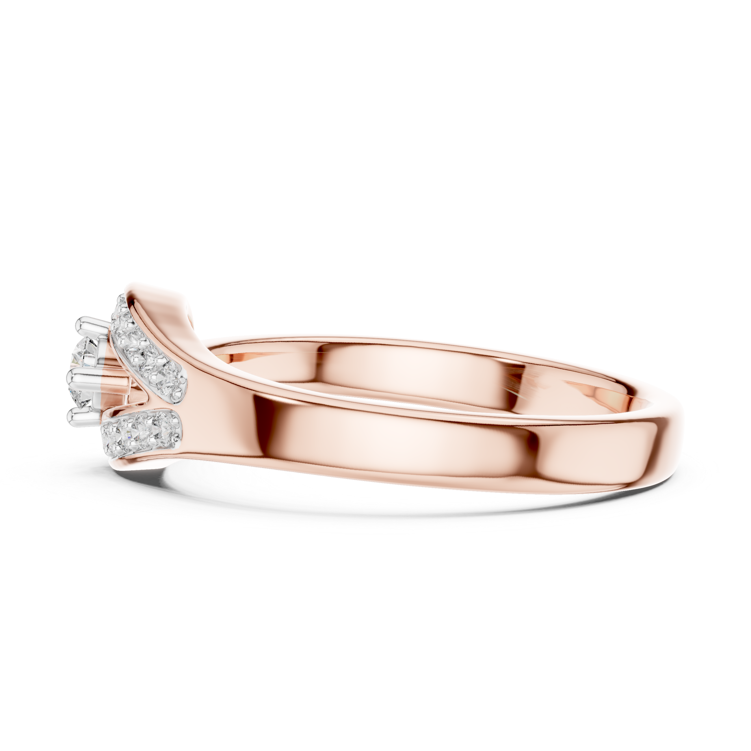 Aura Pear Halo Bypass Ring