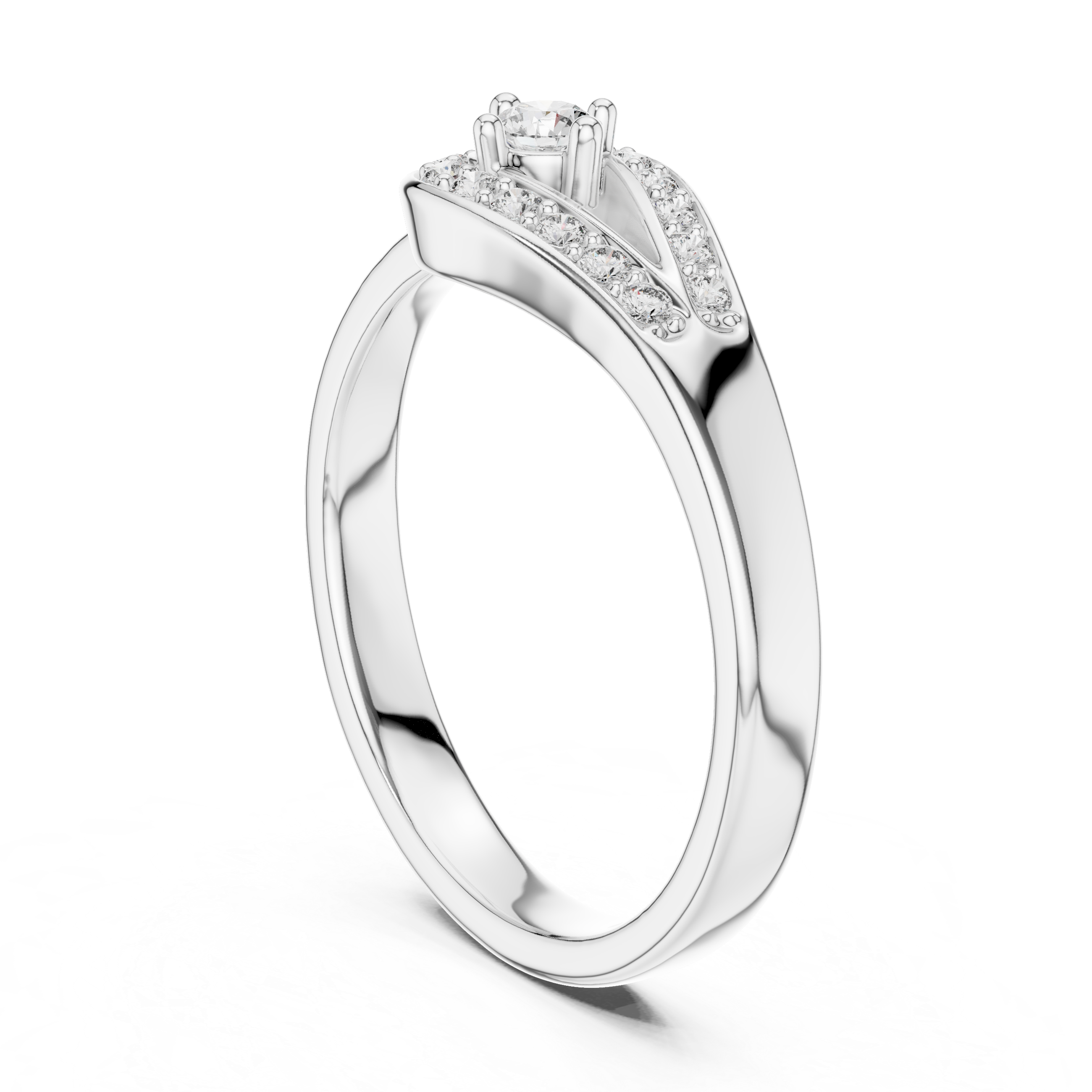 Aura Pear Halo Bypass Ring