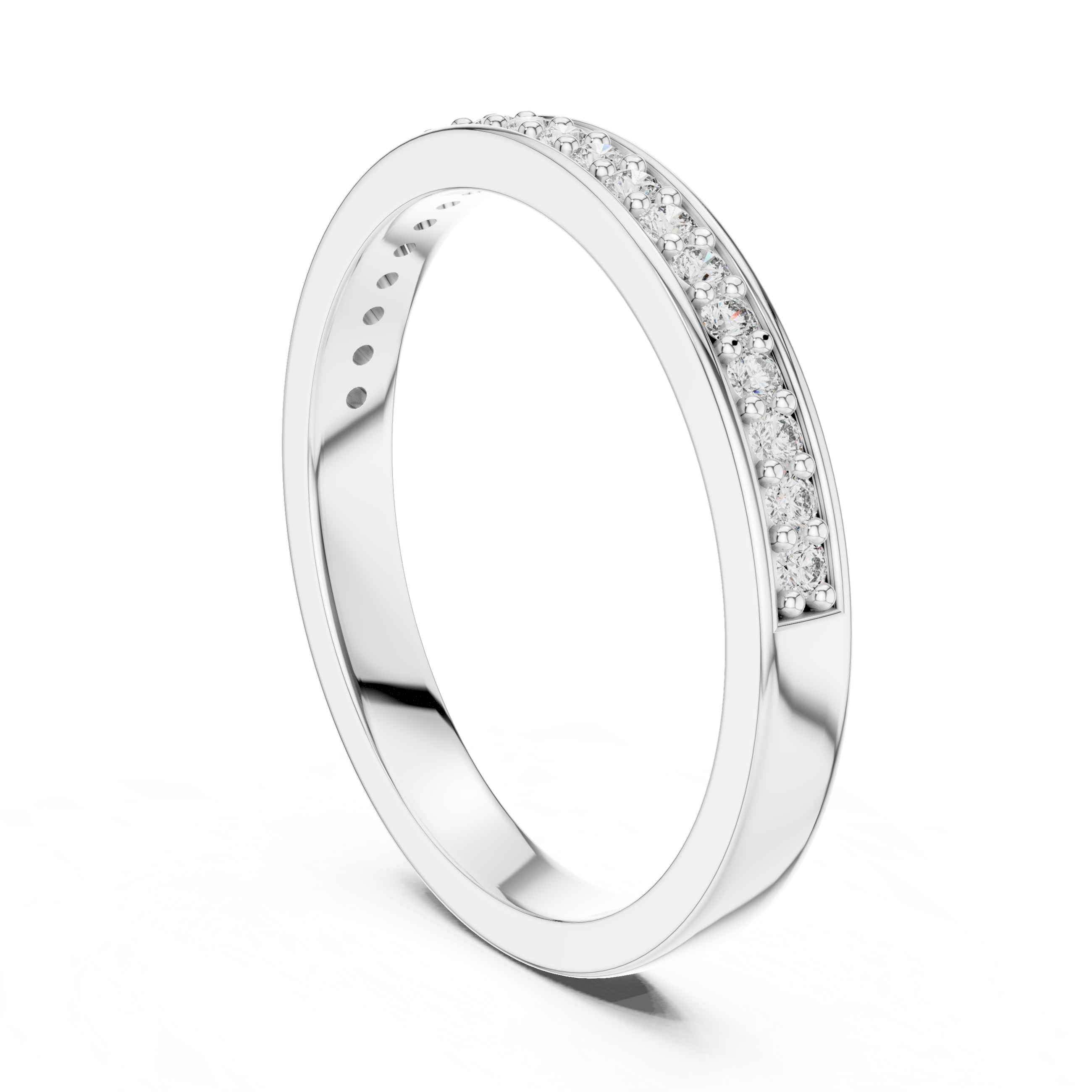 Half-Eternity Band - Pave Stackable