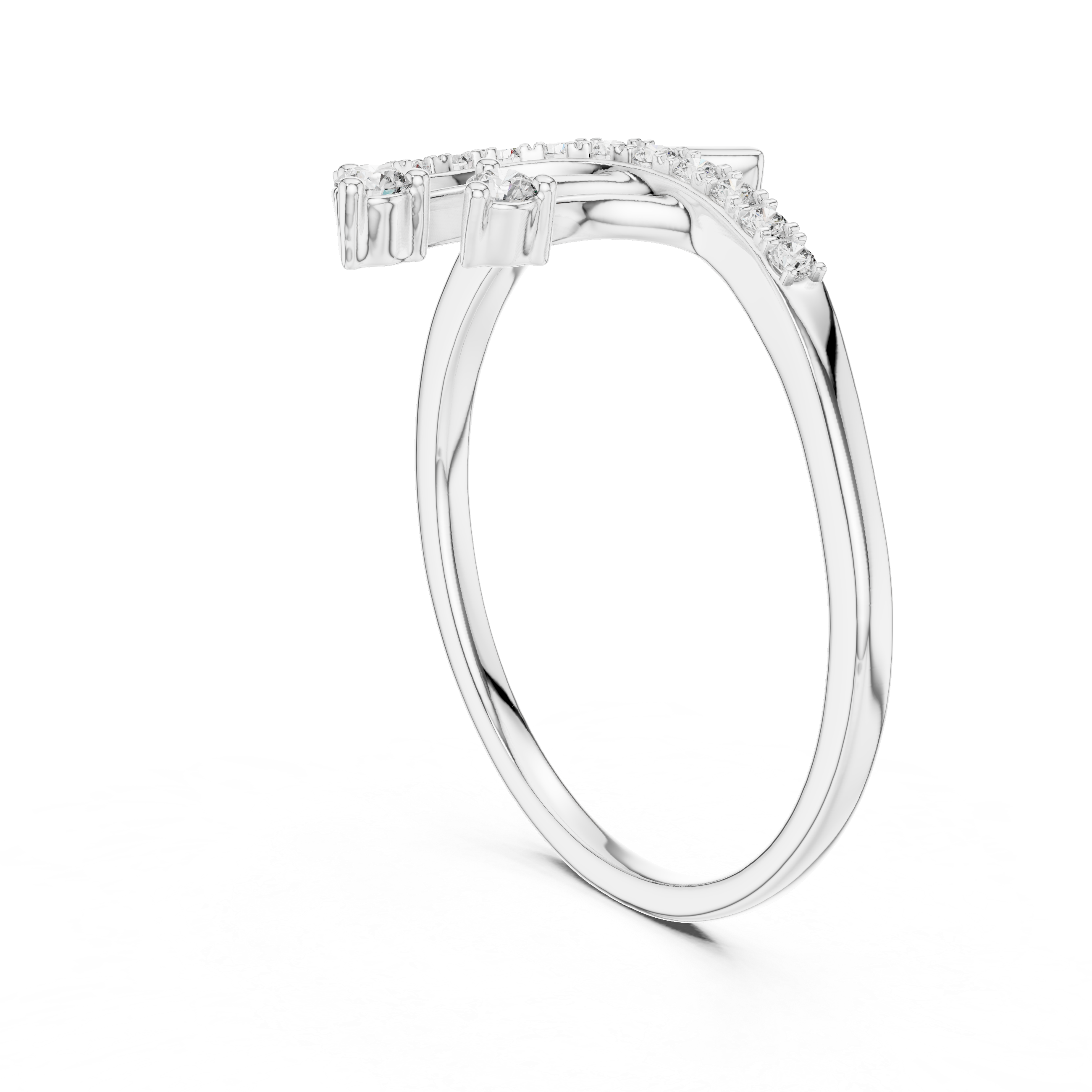 Abstract Bypass Wave Ring
