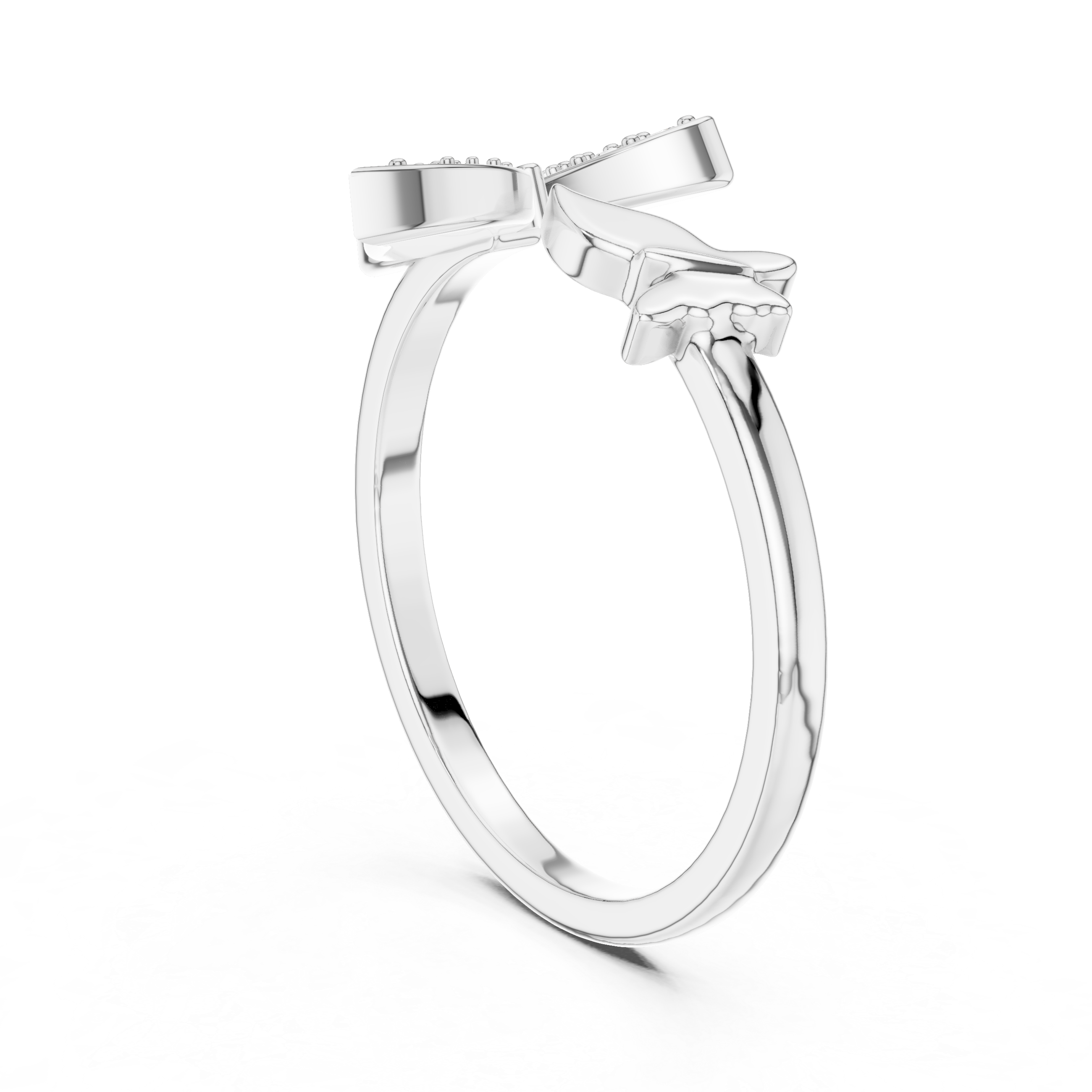 Dual Butterfly Bypass Ring | Toi et Moi Flutter Ring
