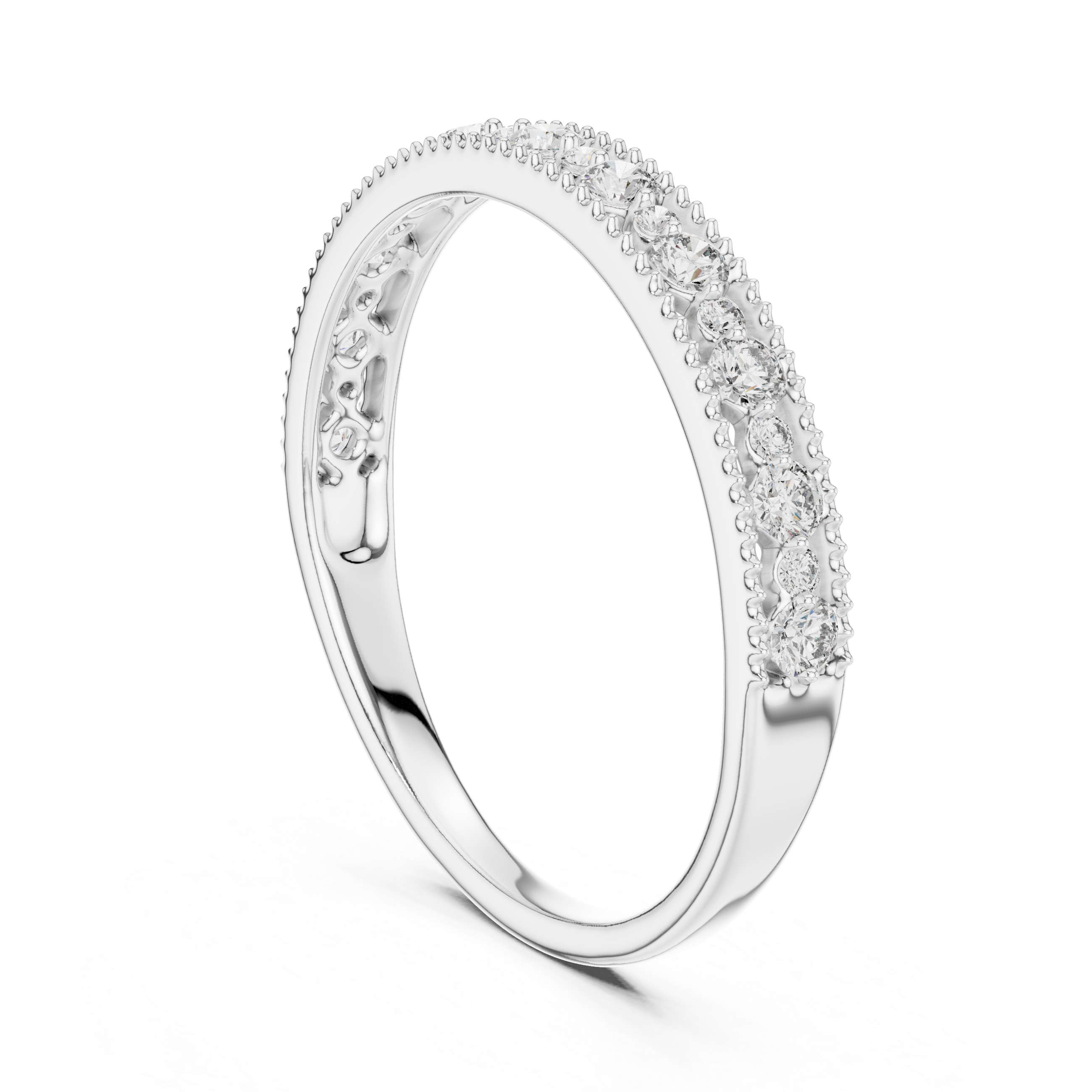 Abby Milgrain Eternity Band