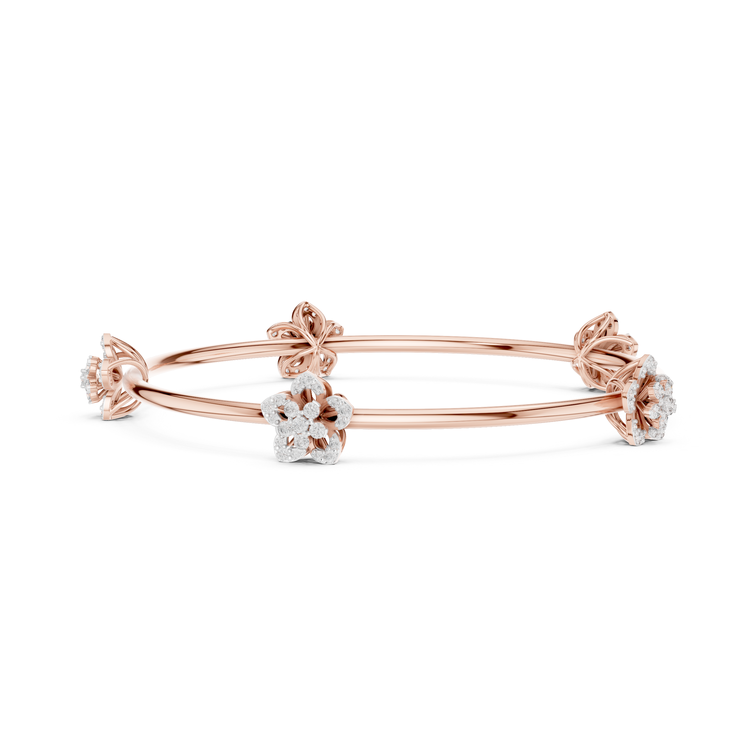 Blossoming Flora Bangle Bracelet