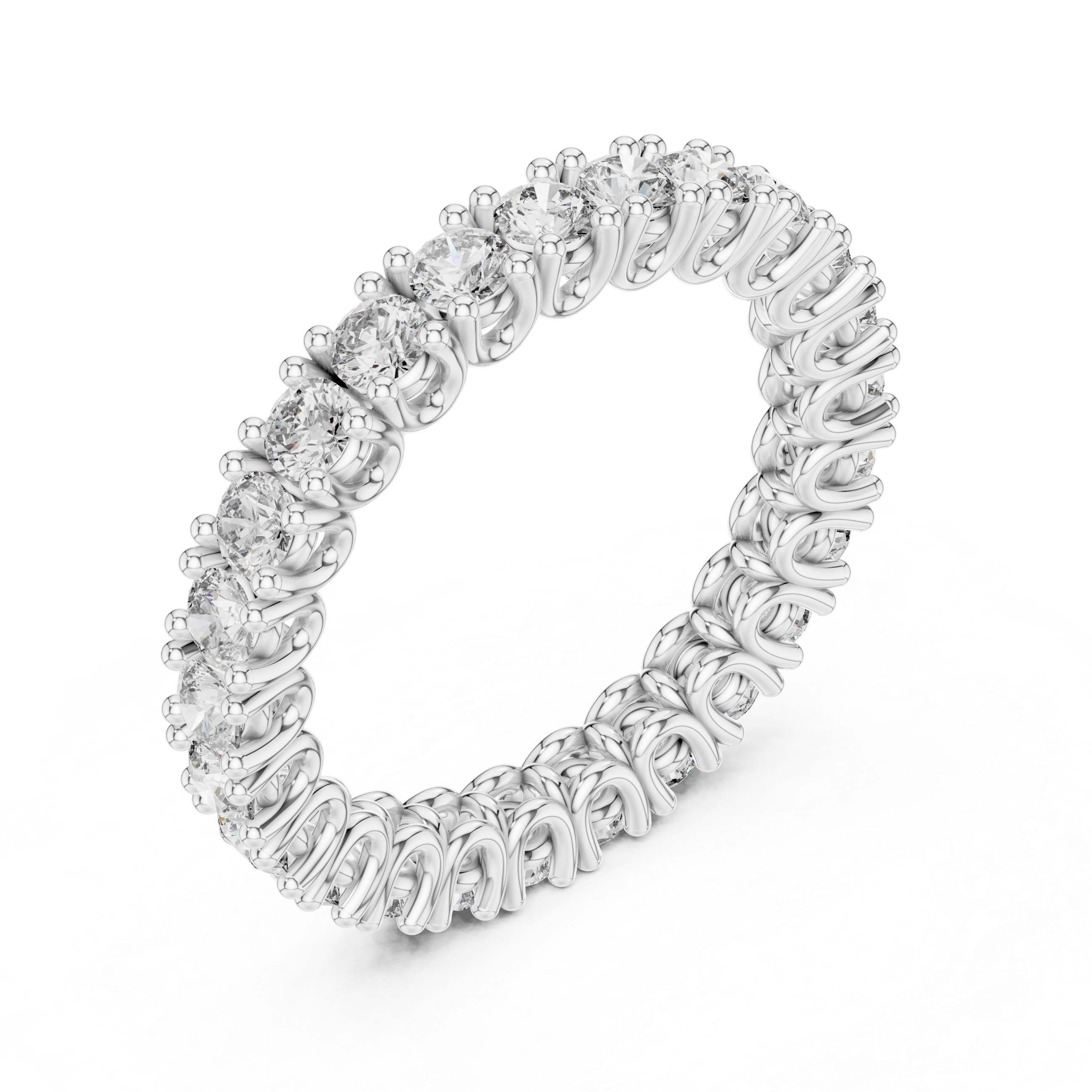Round Brilliant Cut - Full Eternity Ring