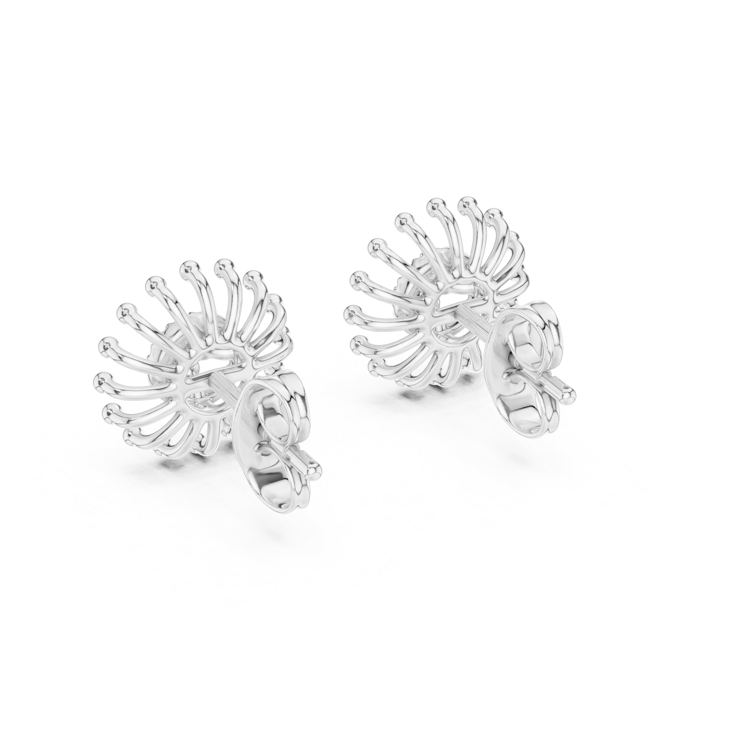 Celestial Sunburst Fireworks Stud Earrings