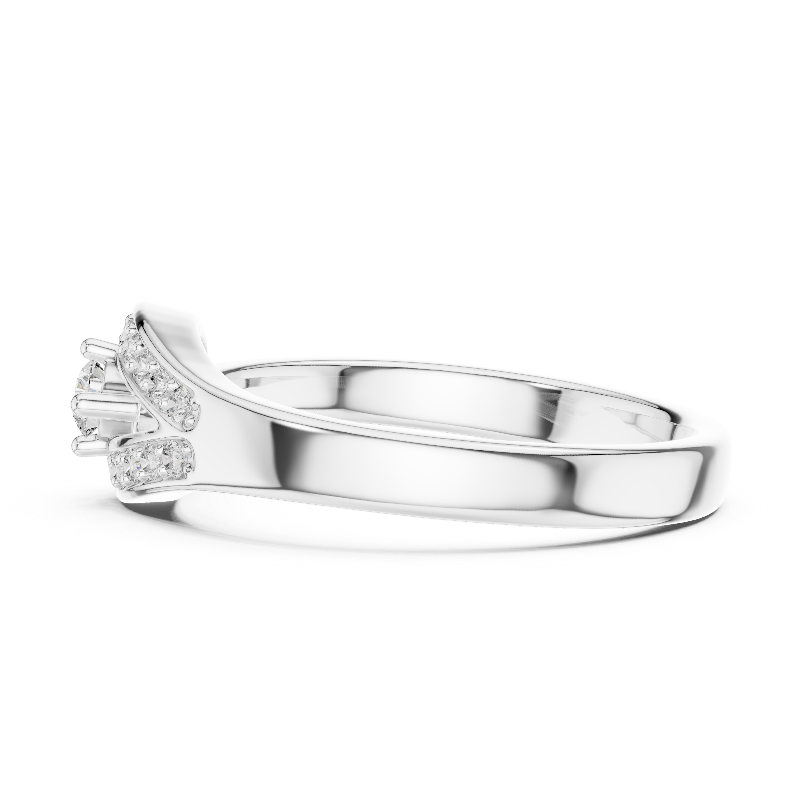 Aura Pear Halo Bypass Ring