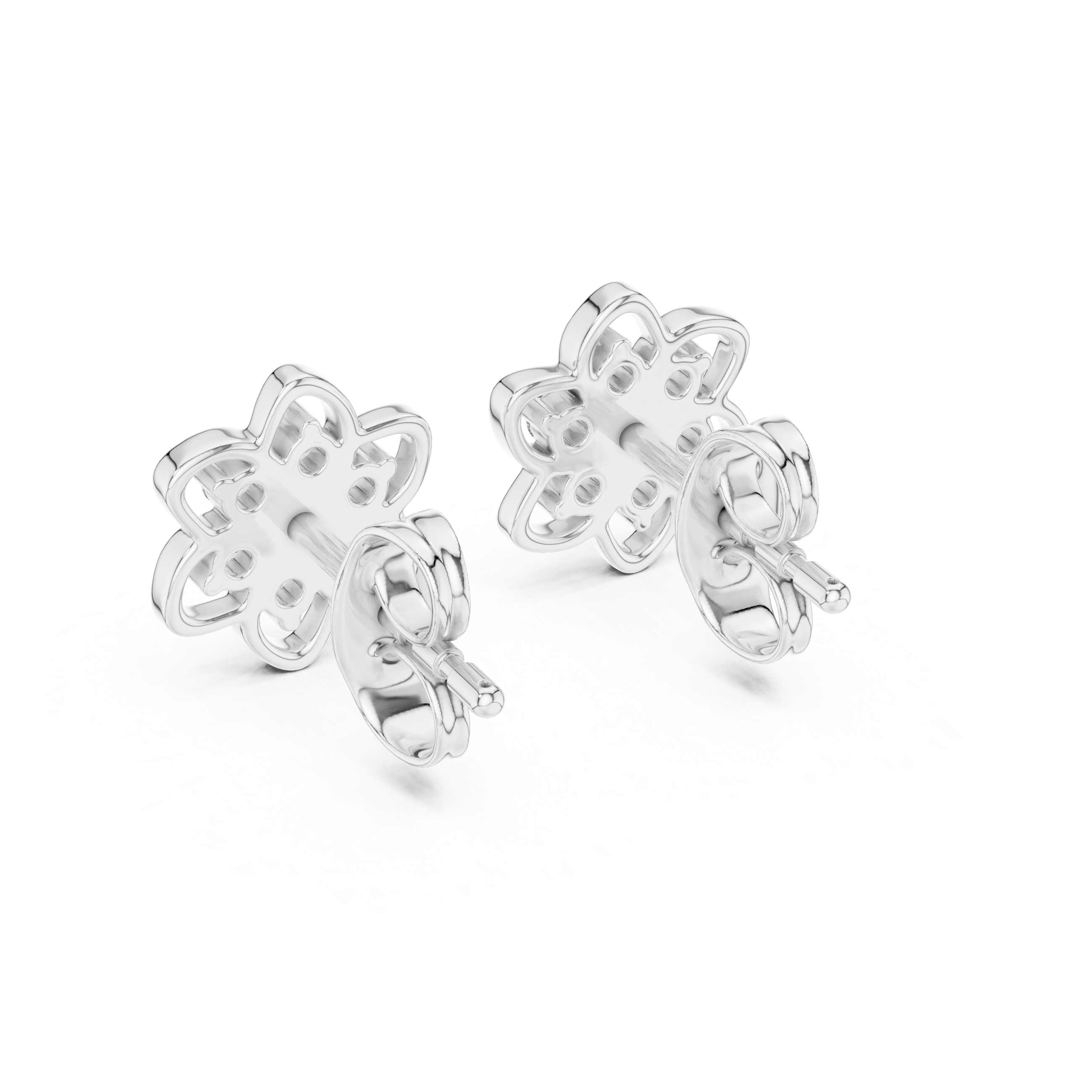 Blossoming Flower Stud Earrings