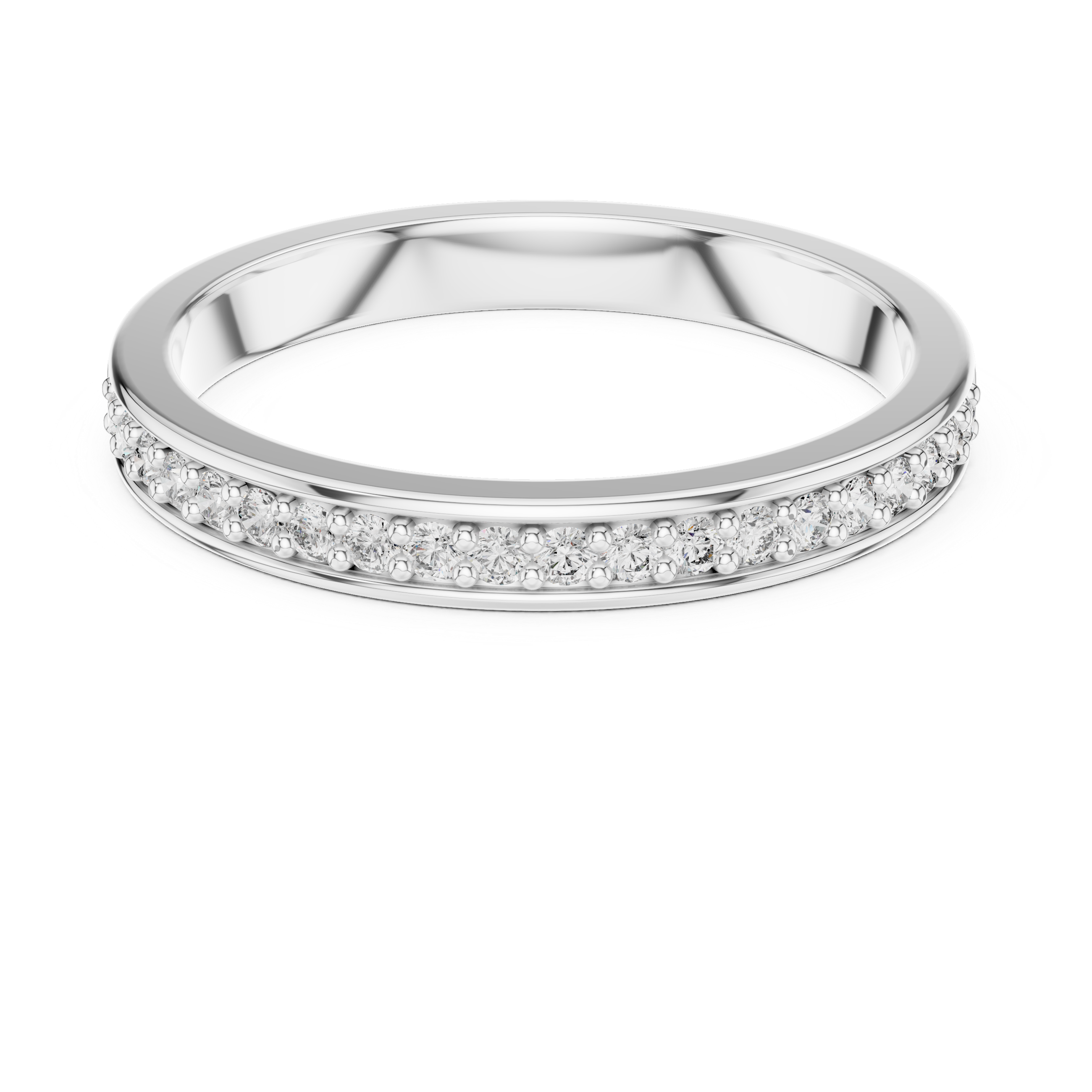 Half-Eternity Band - Pave Stackable