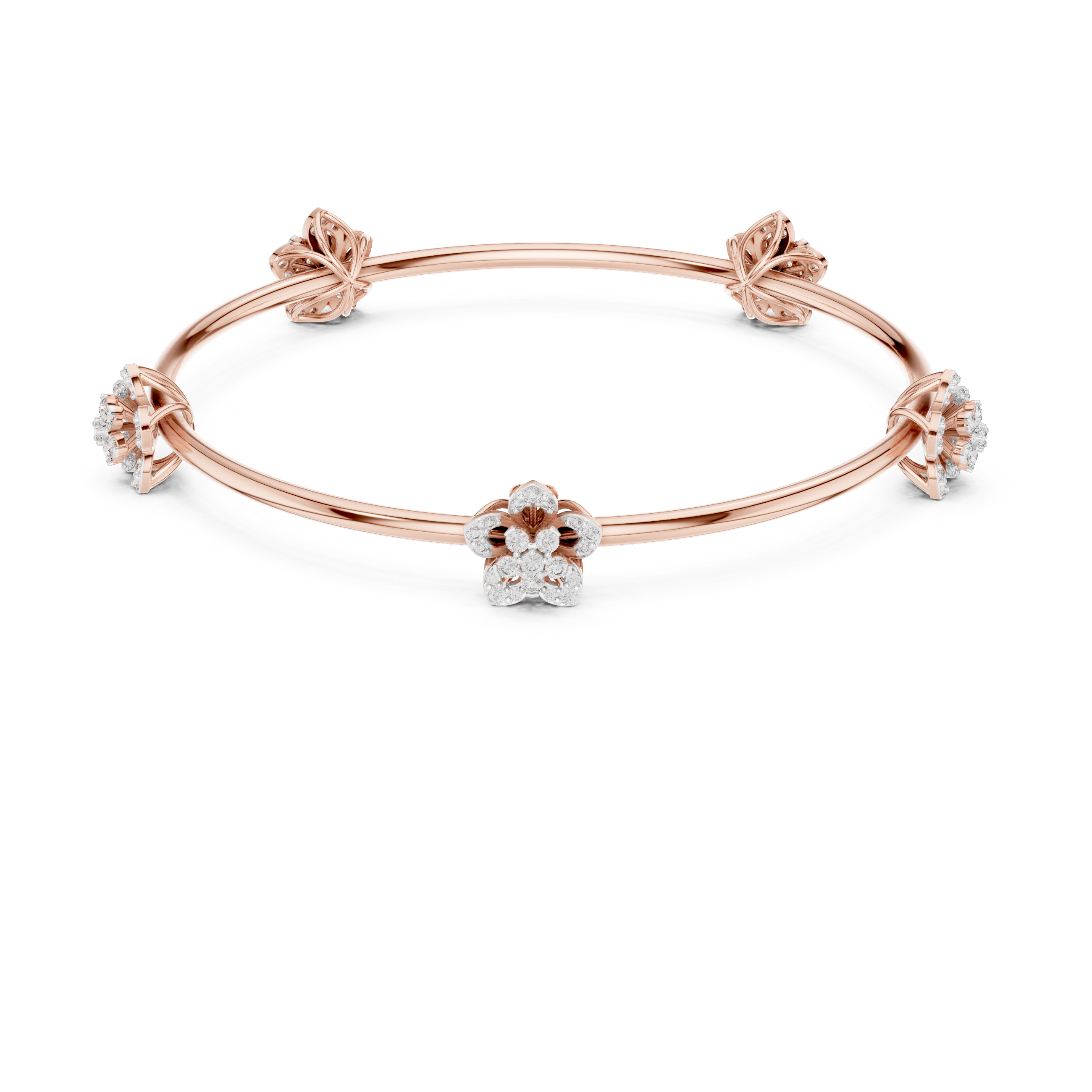 Blossoming Flora Bangle Bracelet
