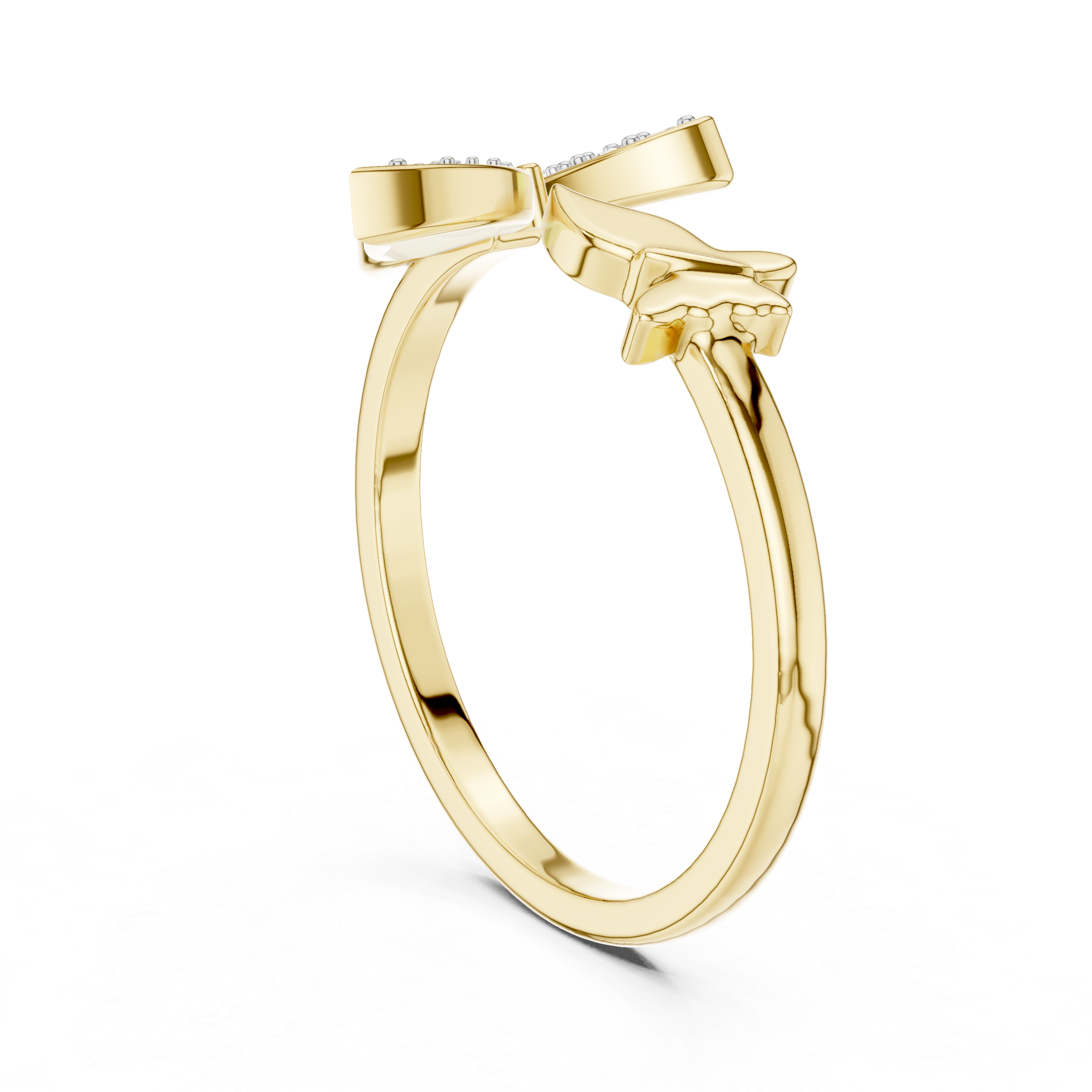 Dual Butterfly Bypass Ring | Toi et Moi Flutter Ring