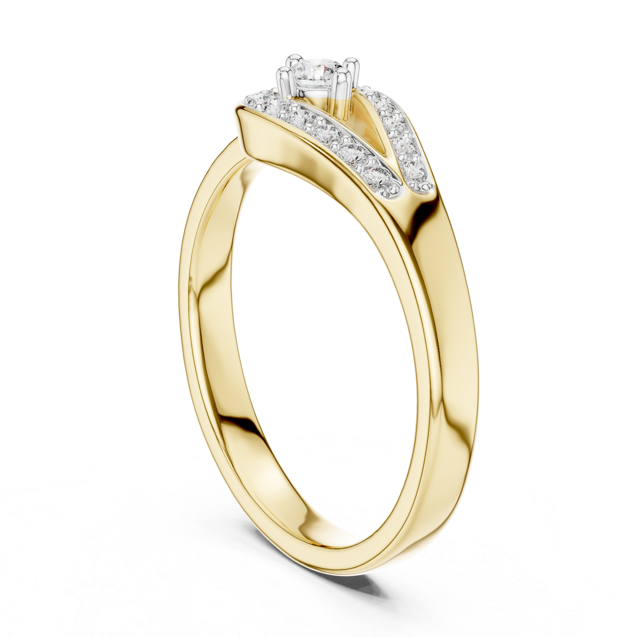 Aura Pear Halo Bypass Ring