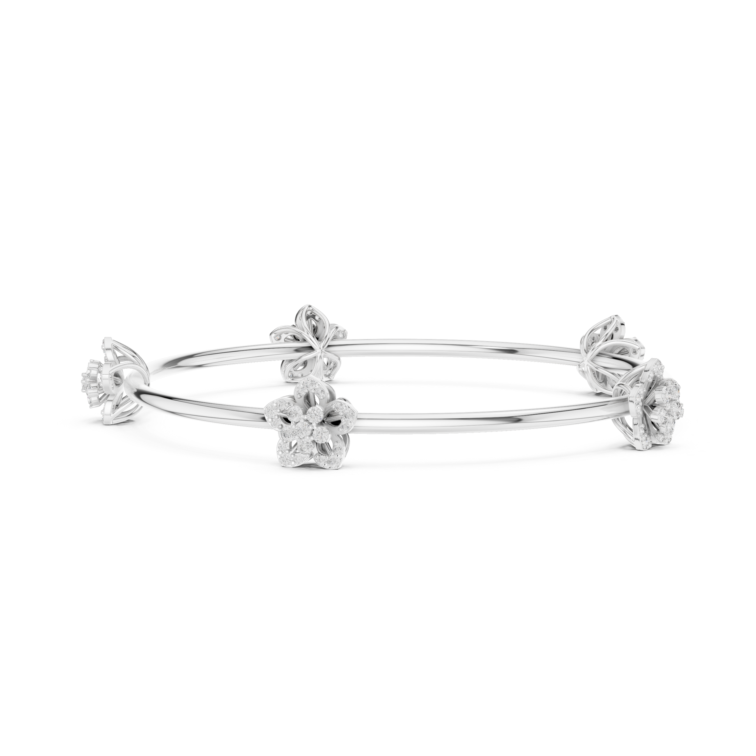 Blossoming Flora Bangle Bracelet