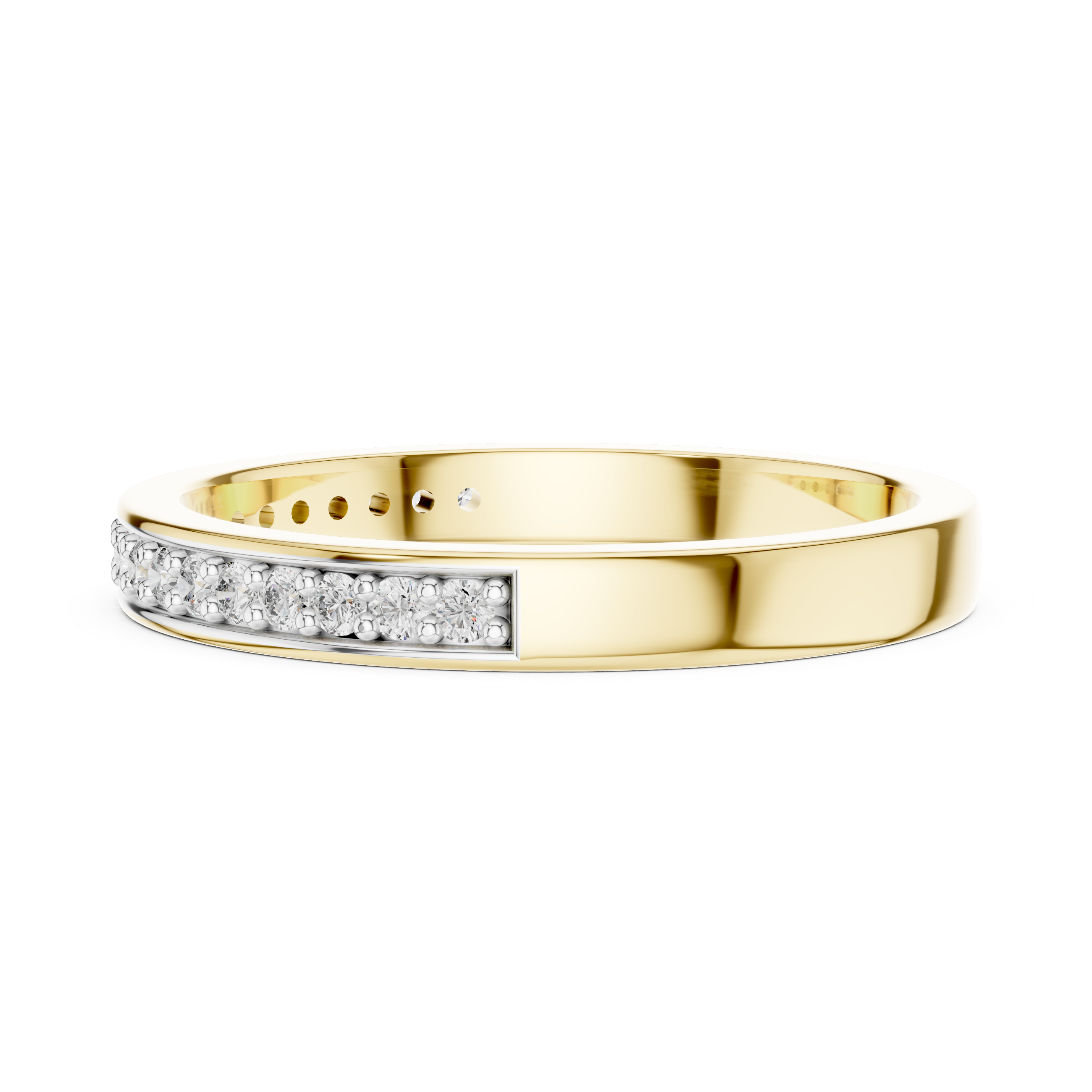 Half-Eternity Band - Pave Stackable