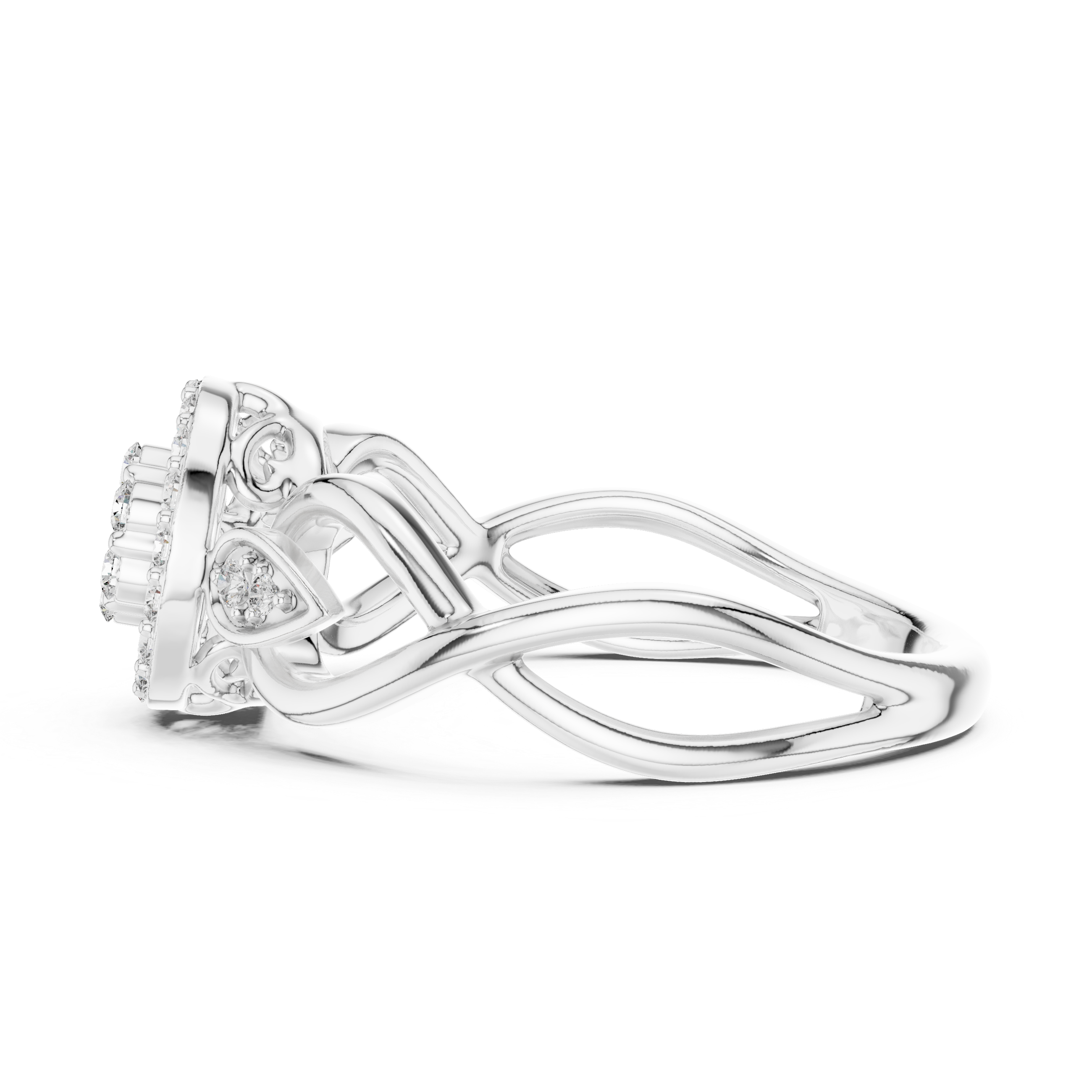 Halo(Round ) Infinity Engagement Ring