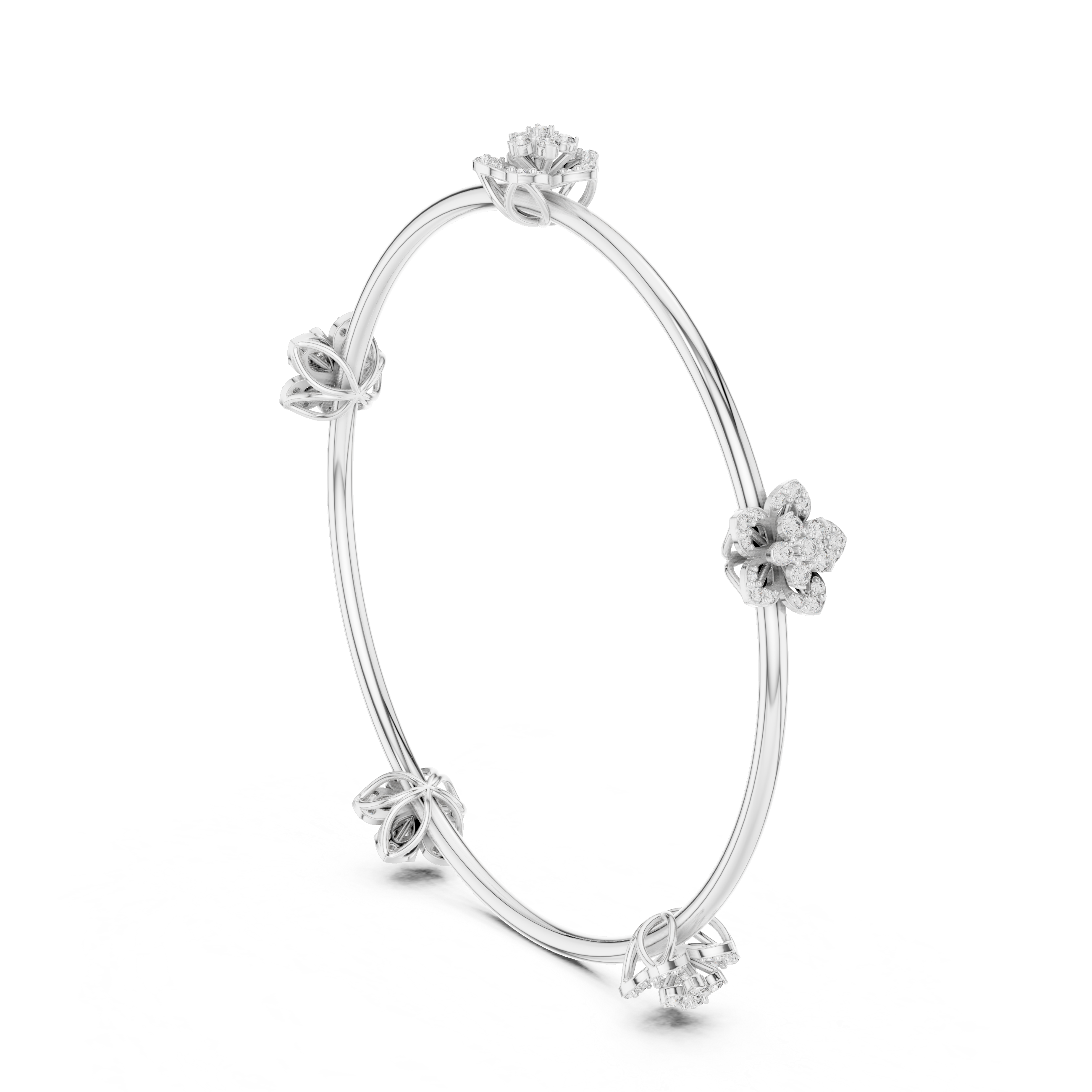 Blossoming Flora Bangle Bracelet