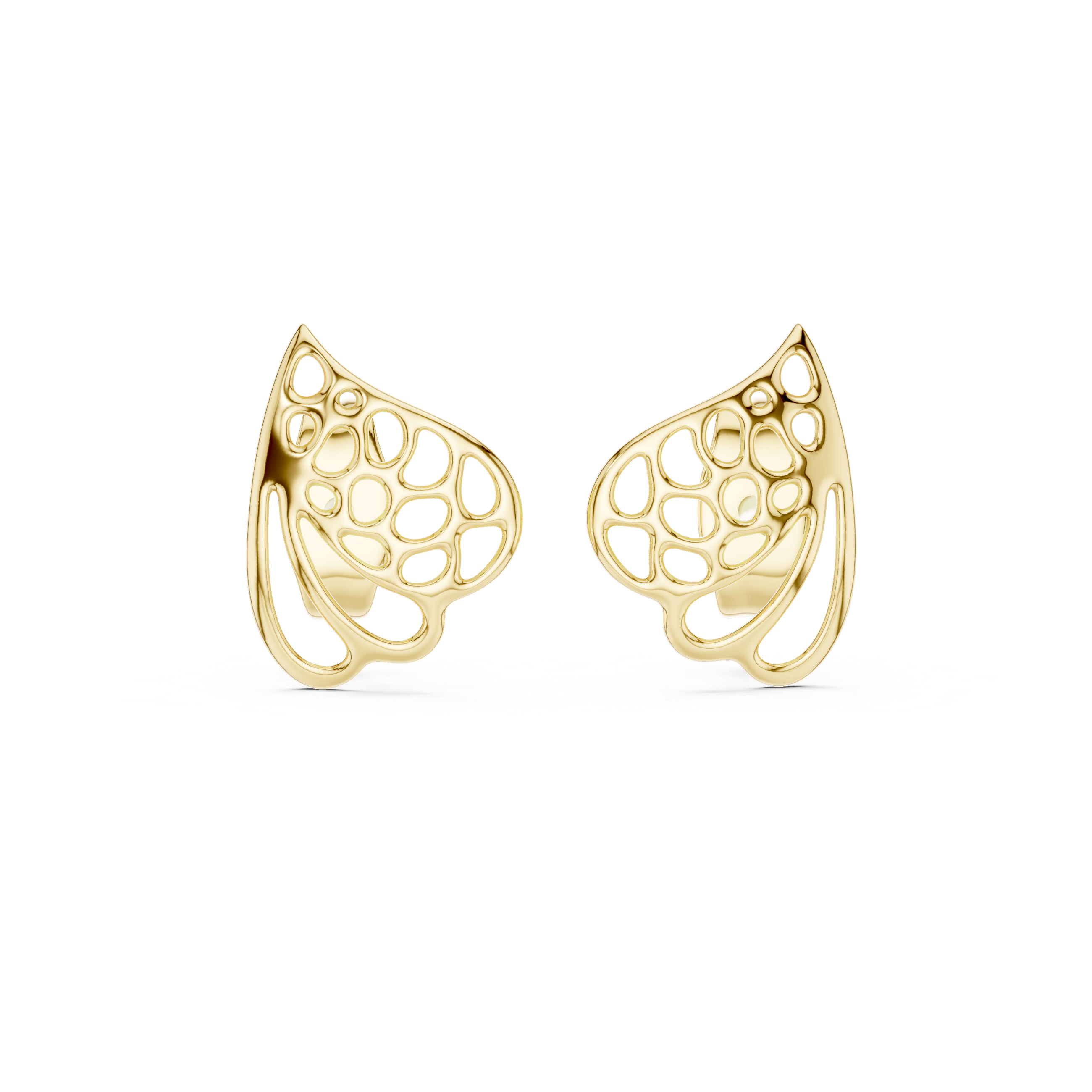 Minimalist Openwork Butterfly Wing Stud Earring