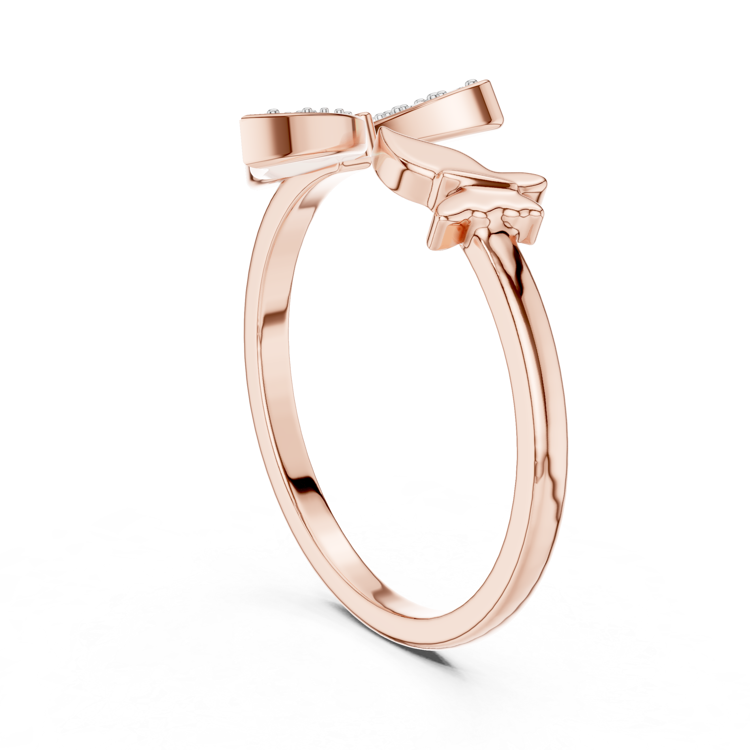 Dual Butterfly Bypass Ring | Toi et Moi Flutter Ring