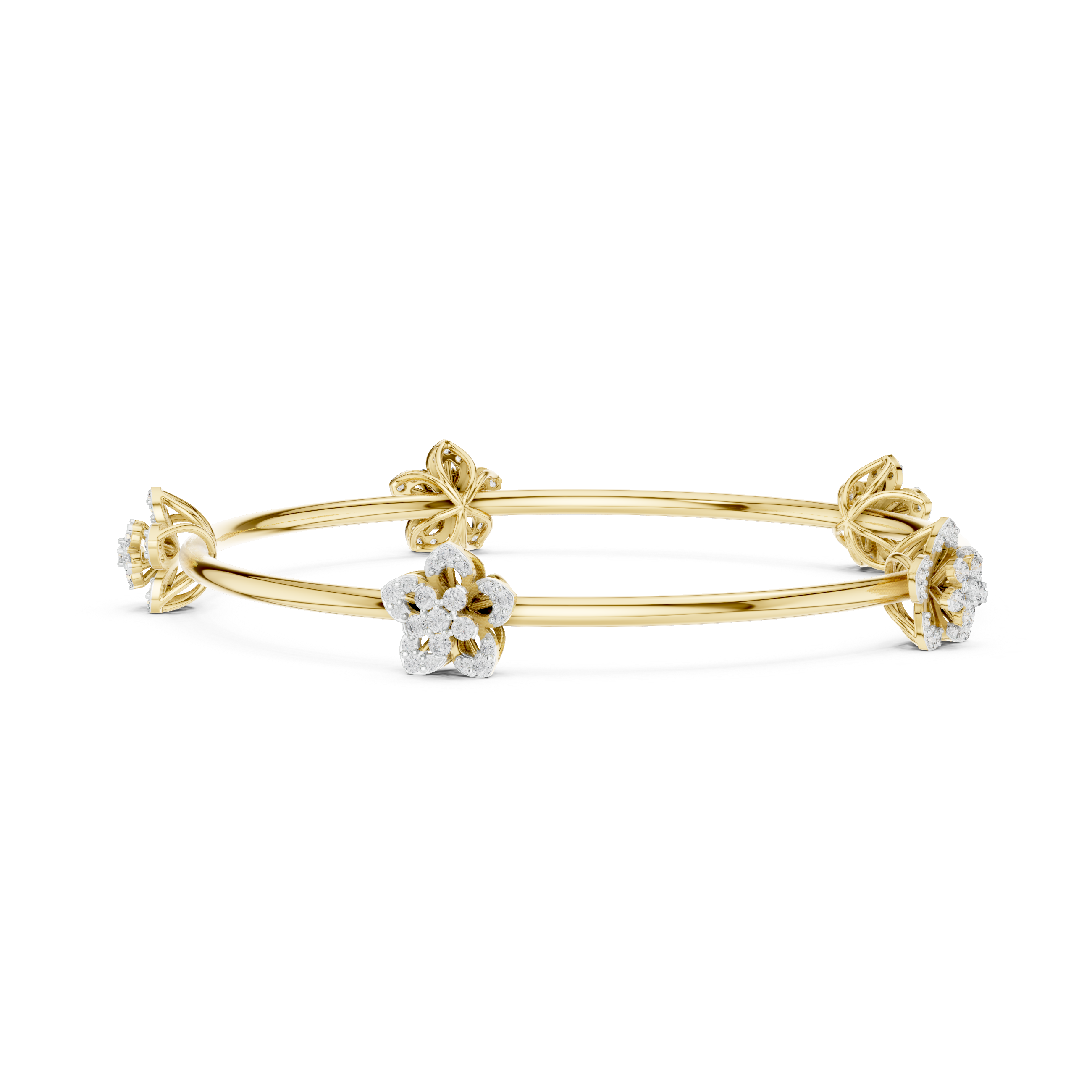 Blossoming Flora Bangle Bracelet