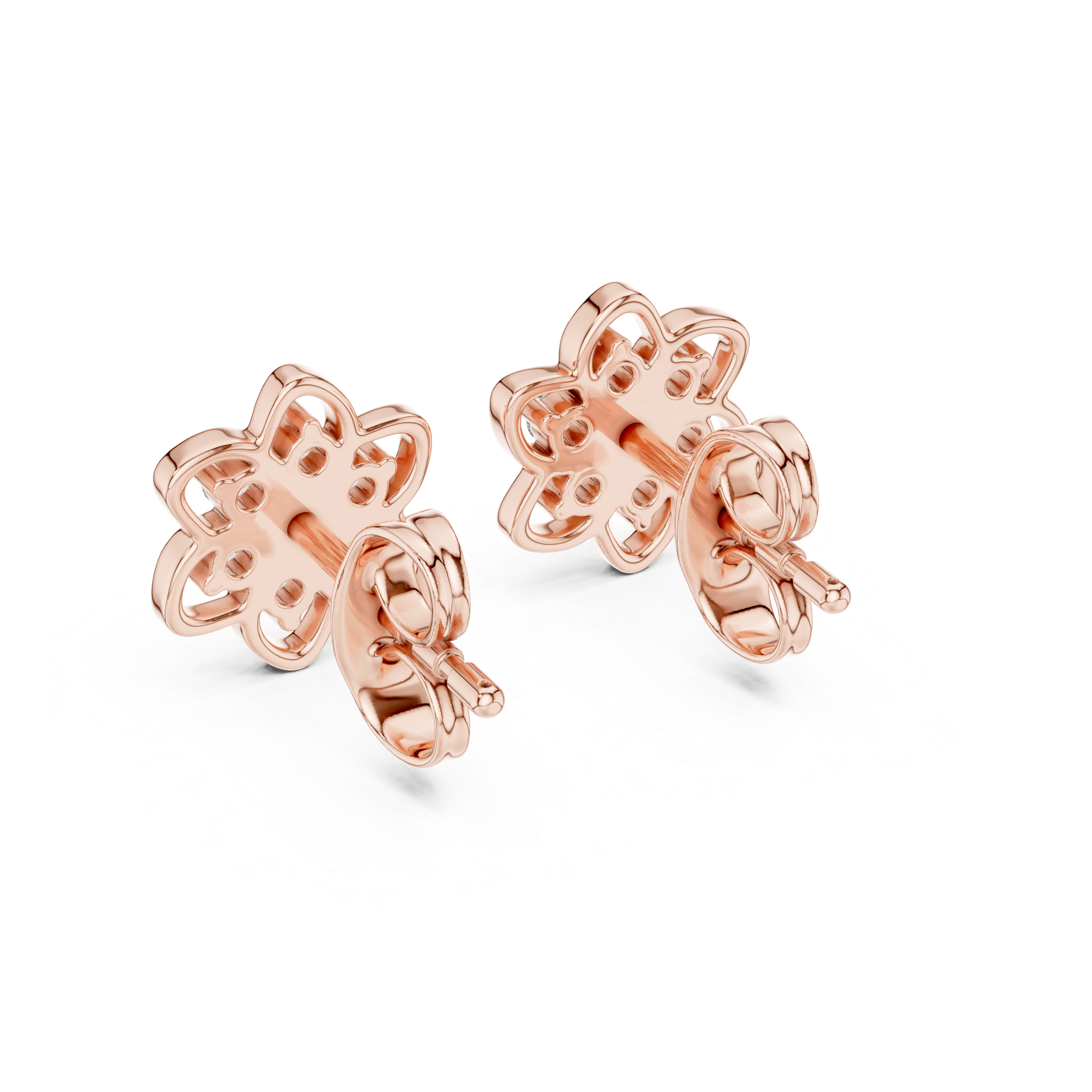 Blossoming Flower Stud Earrings