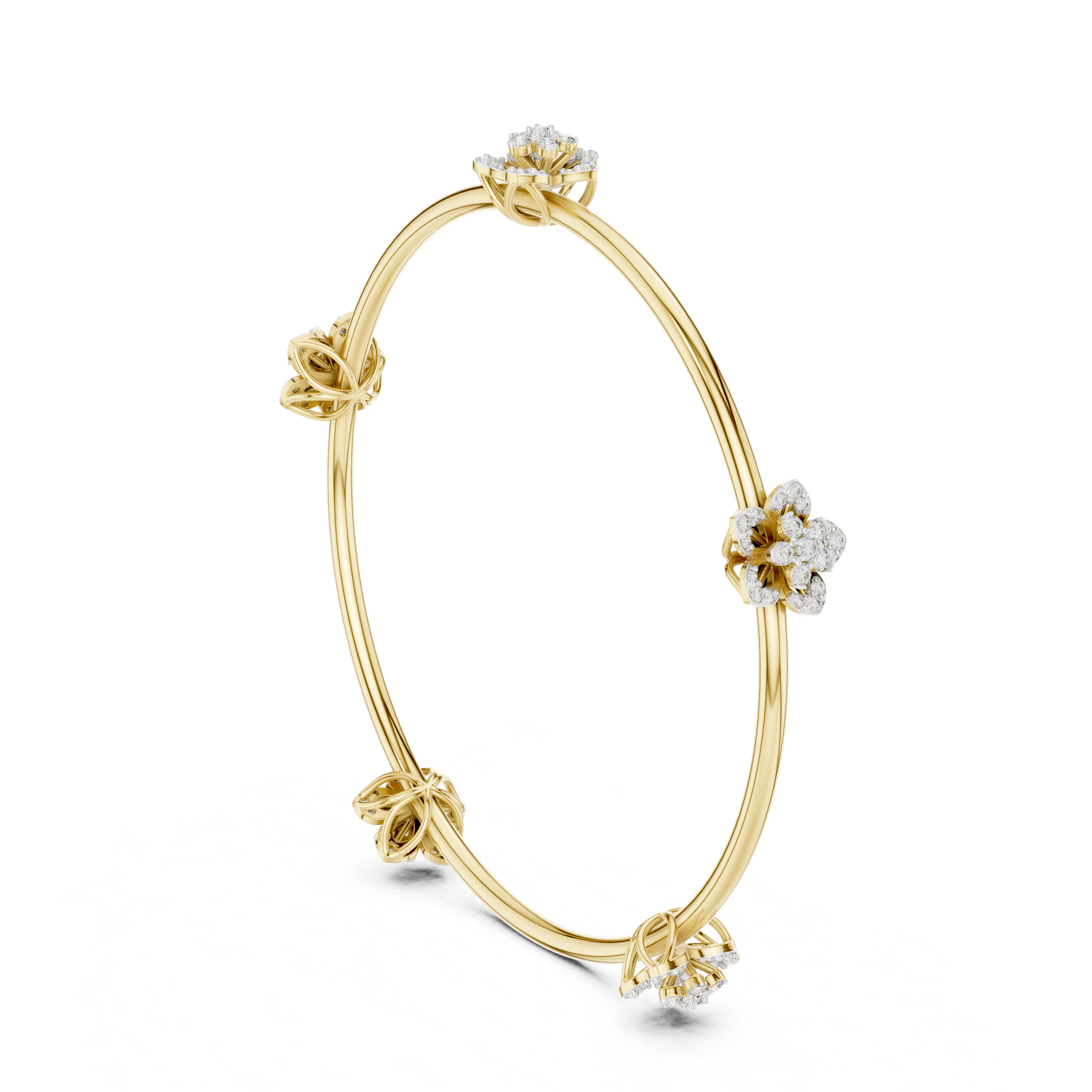Blossoming Flora Bangle Bracelet