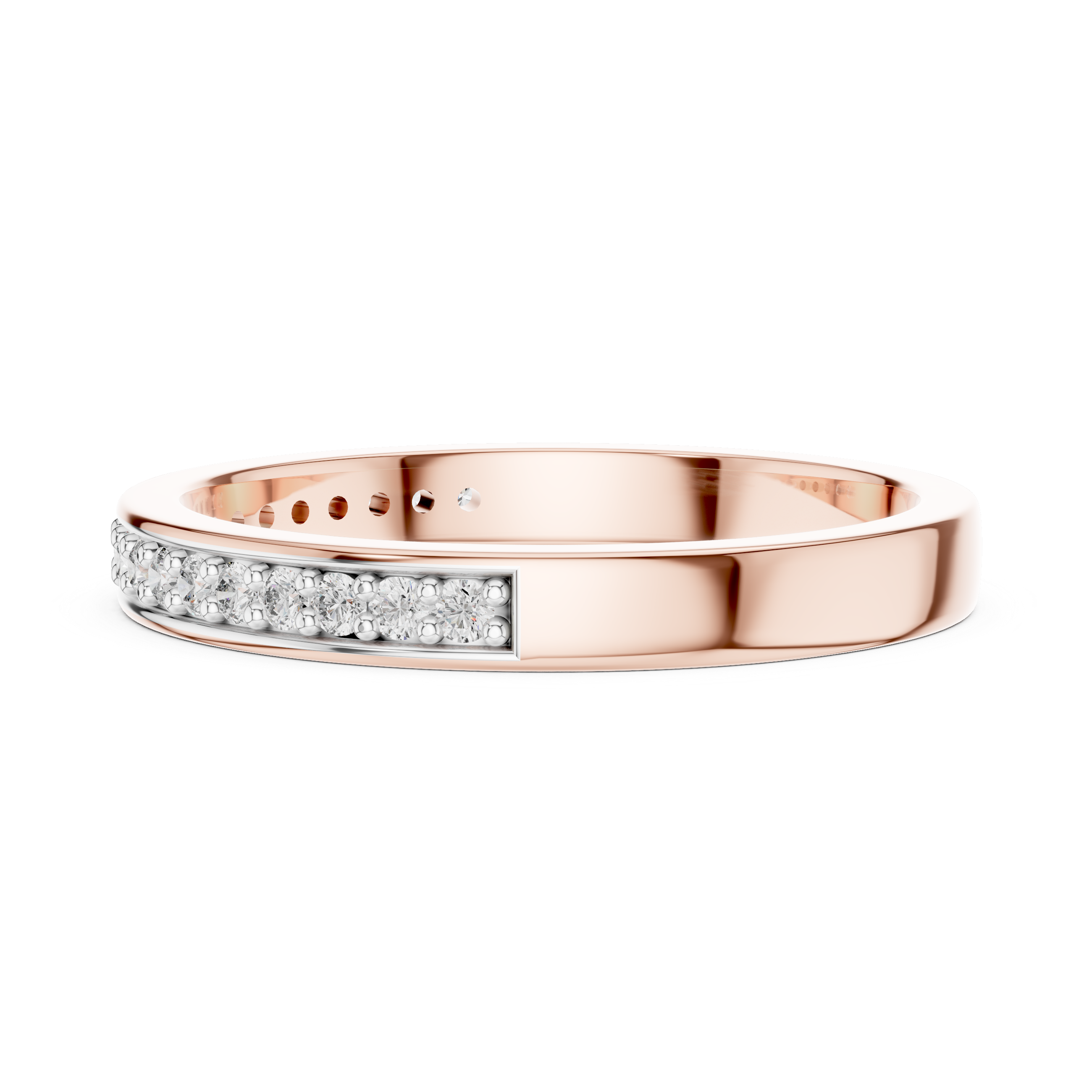 Half-Eternity Band - Pave Stackable