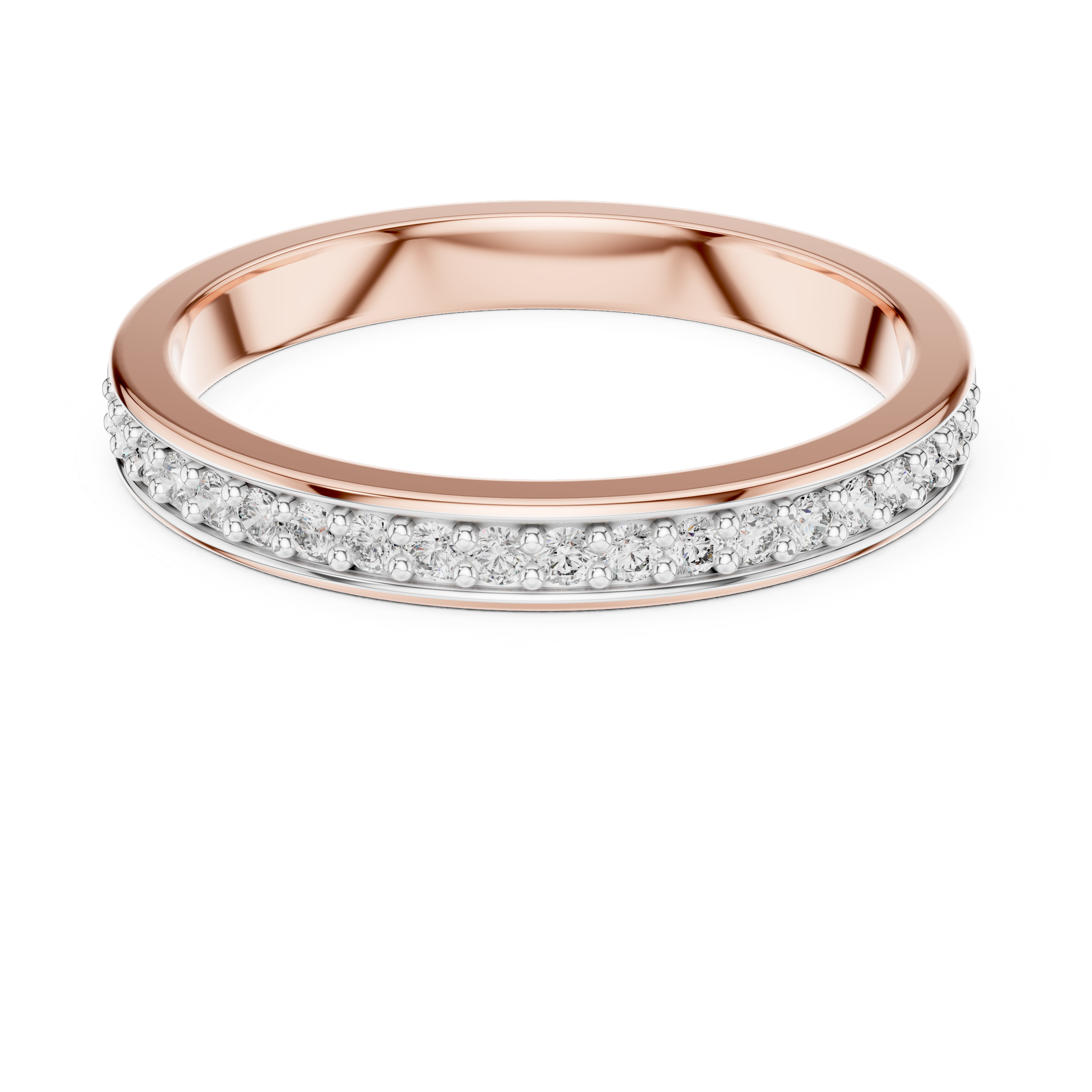 Half-Eternity Band - Pave Stackable