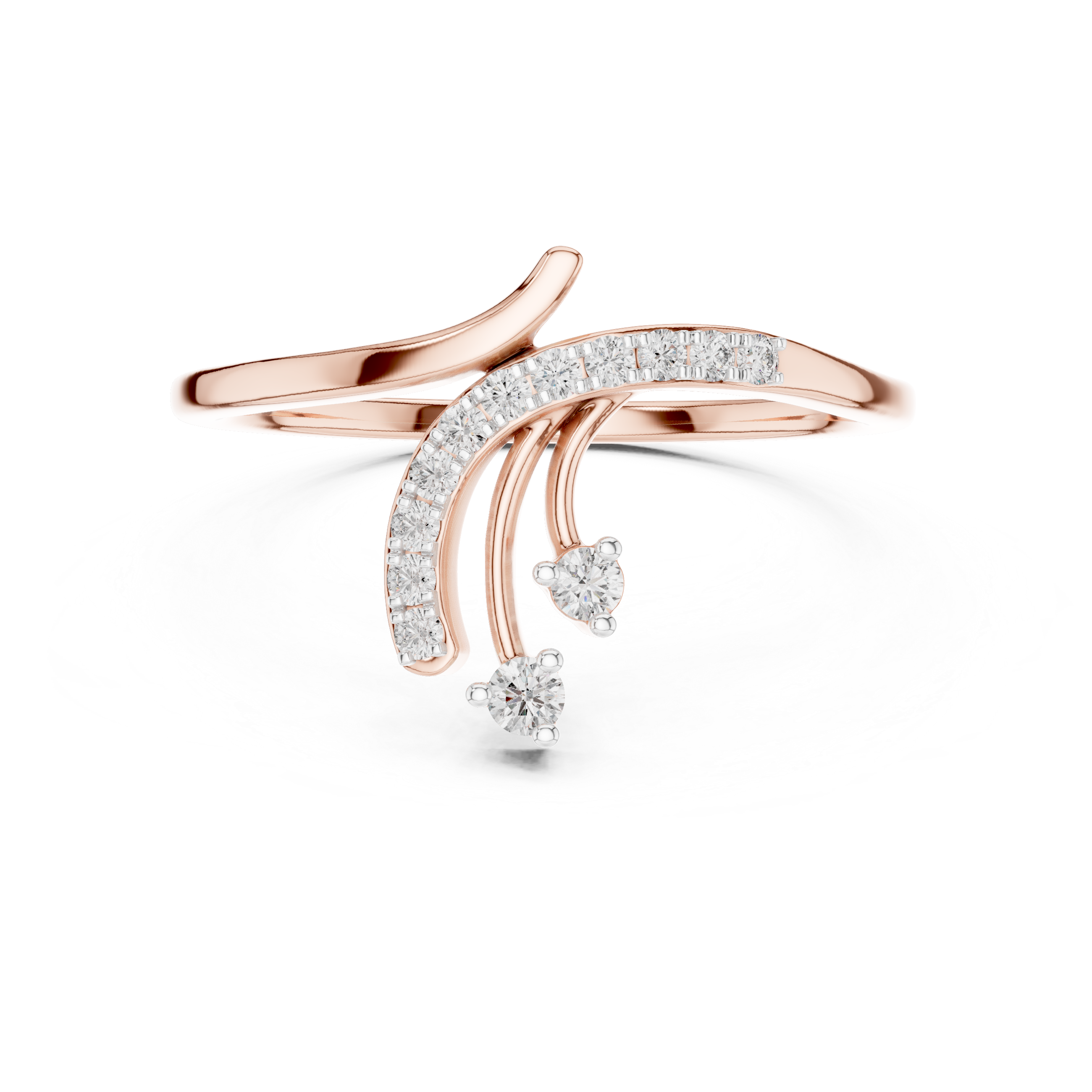 Abstract Bypass Wave Ring