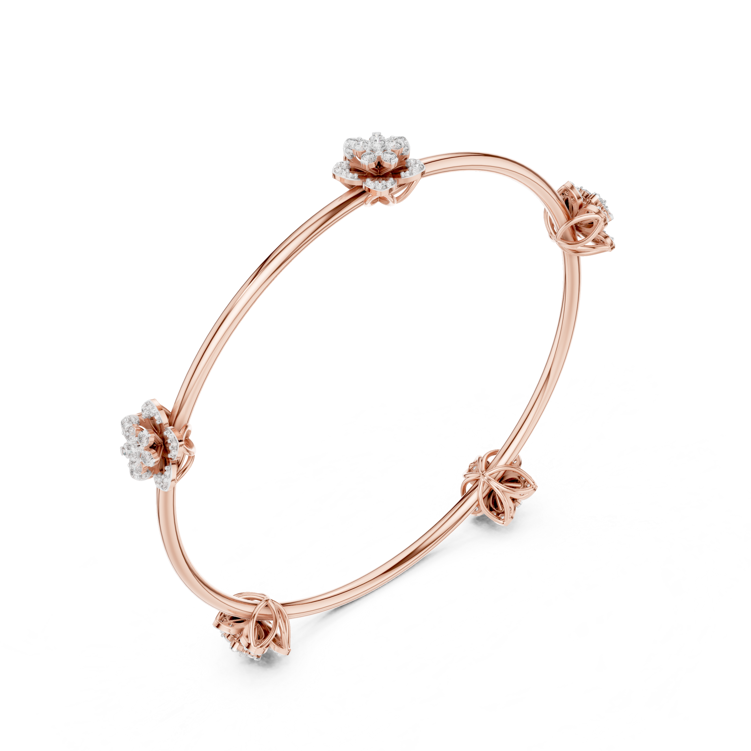 Blossoming Flora Bangle Bracelet