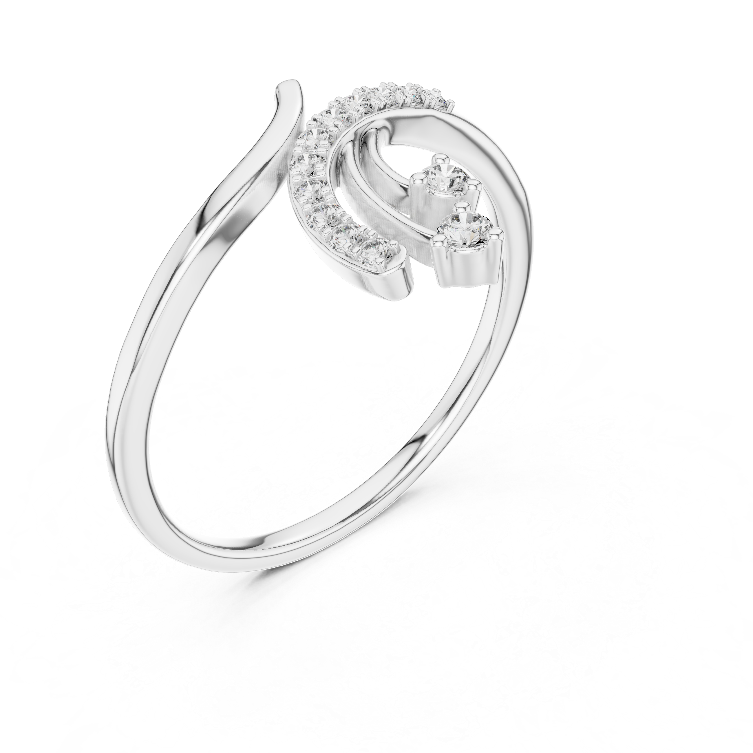 Abstract Bypass Wave Ring