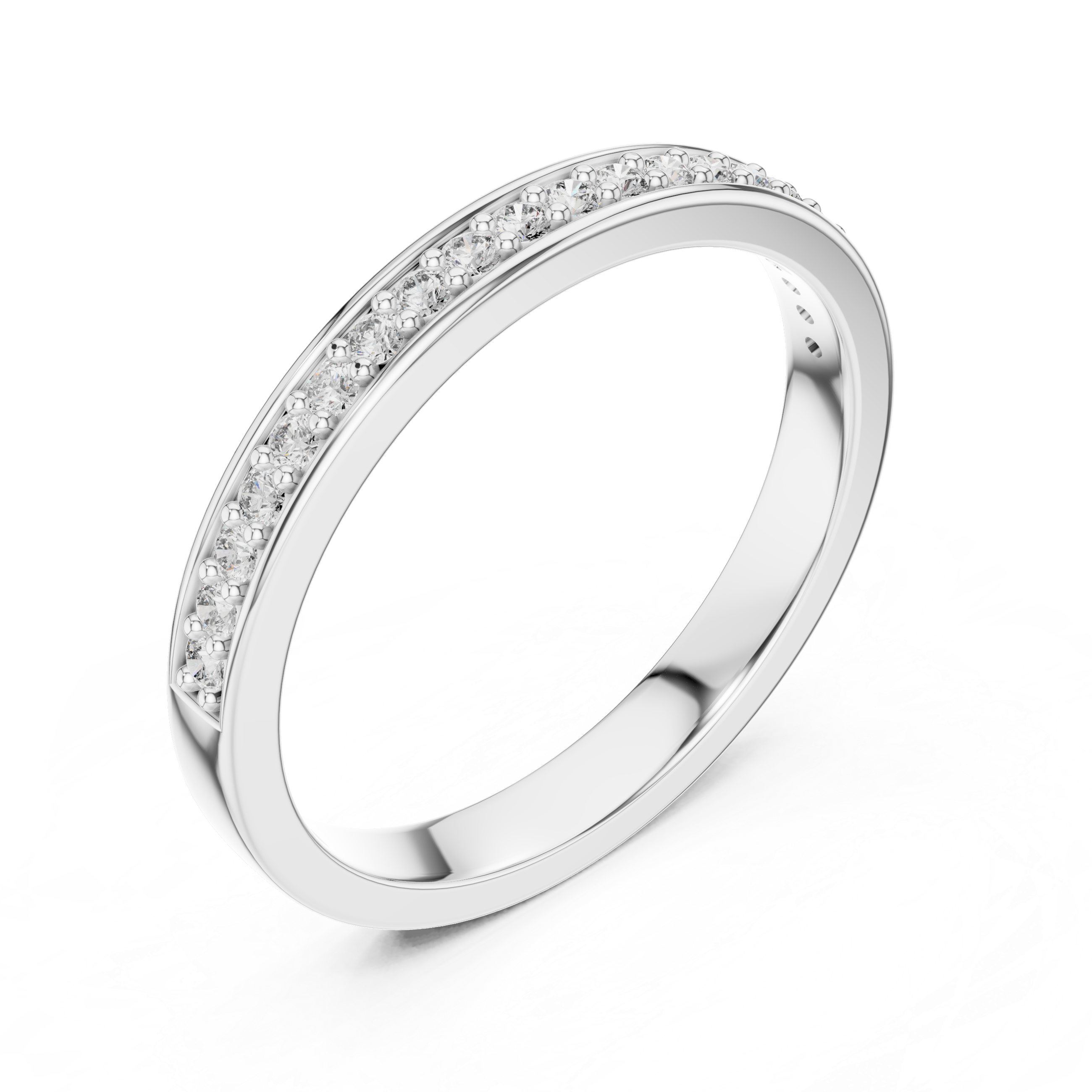 Half-Eternity Band - Pave Stackable