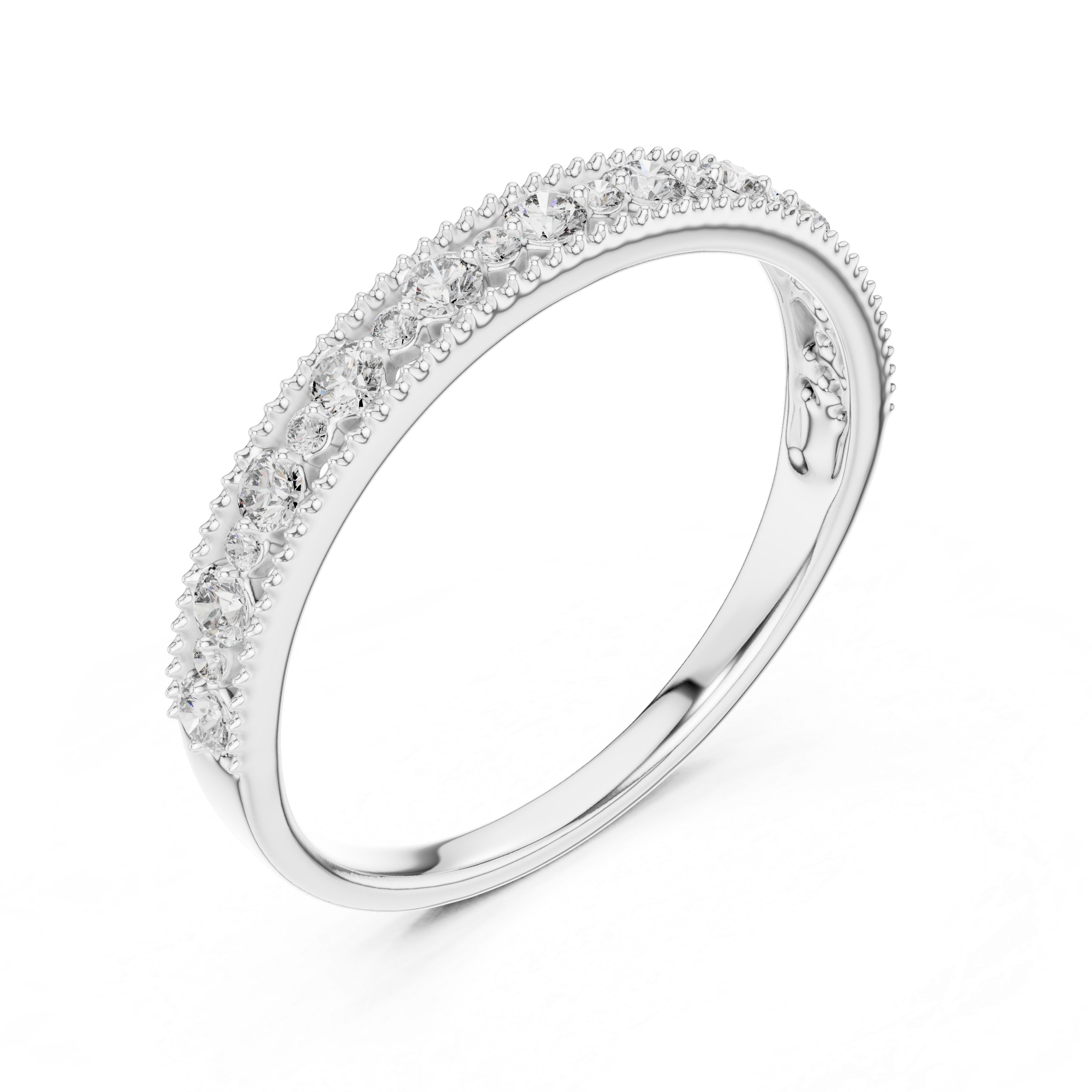 Abby Milgrain Eternity Band
