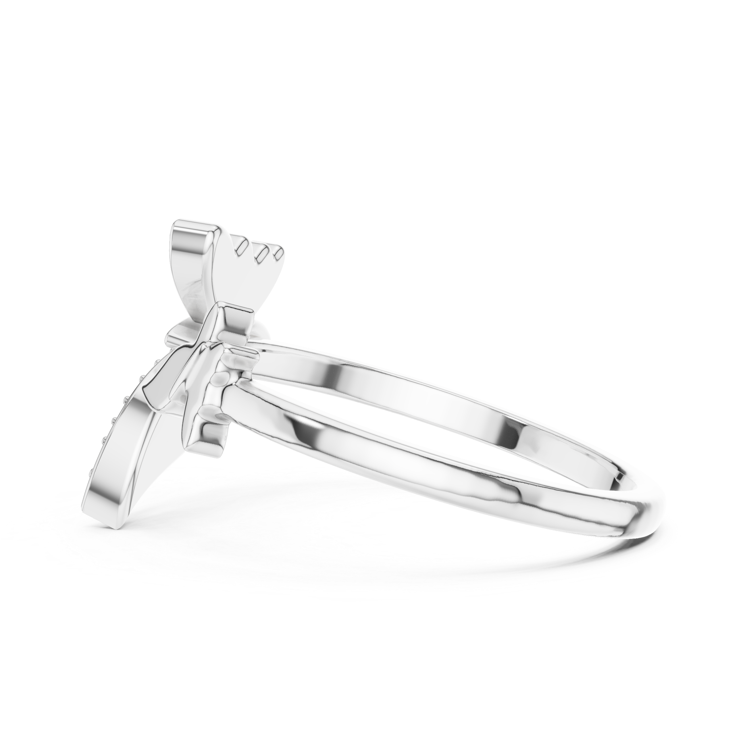 Dual Butterfly Bypass Ring | Toi et Moi Flutter Ring