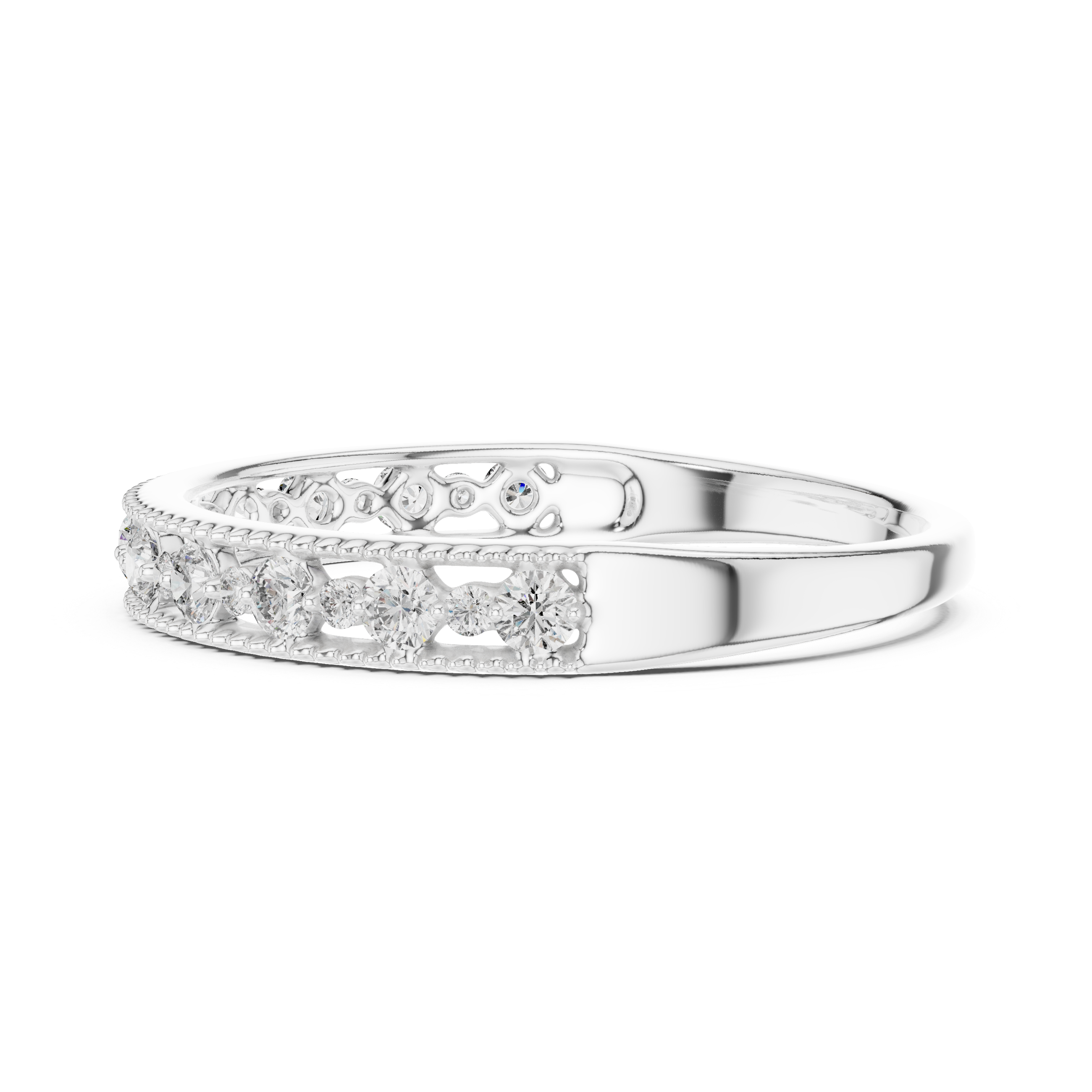 Abby Milgrain Eternity Band