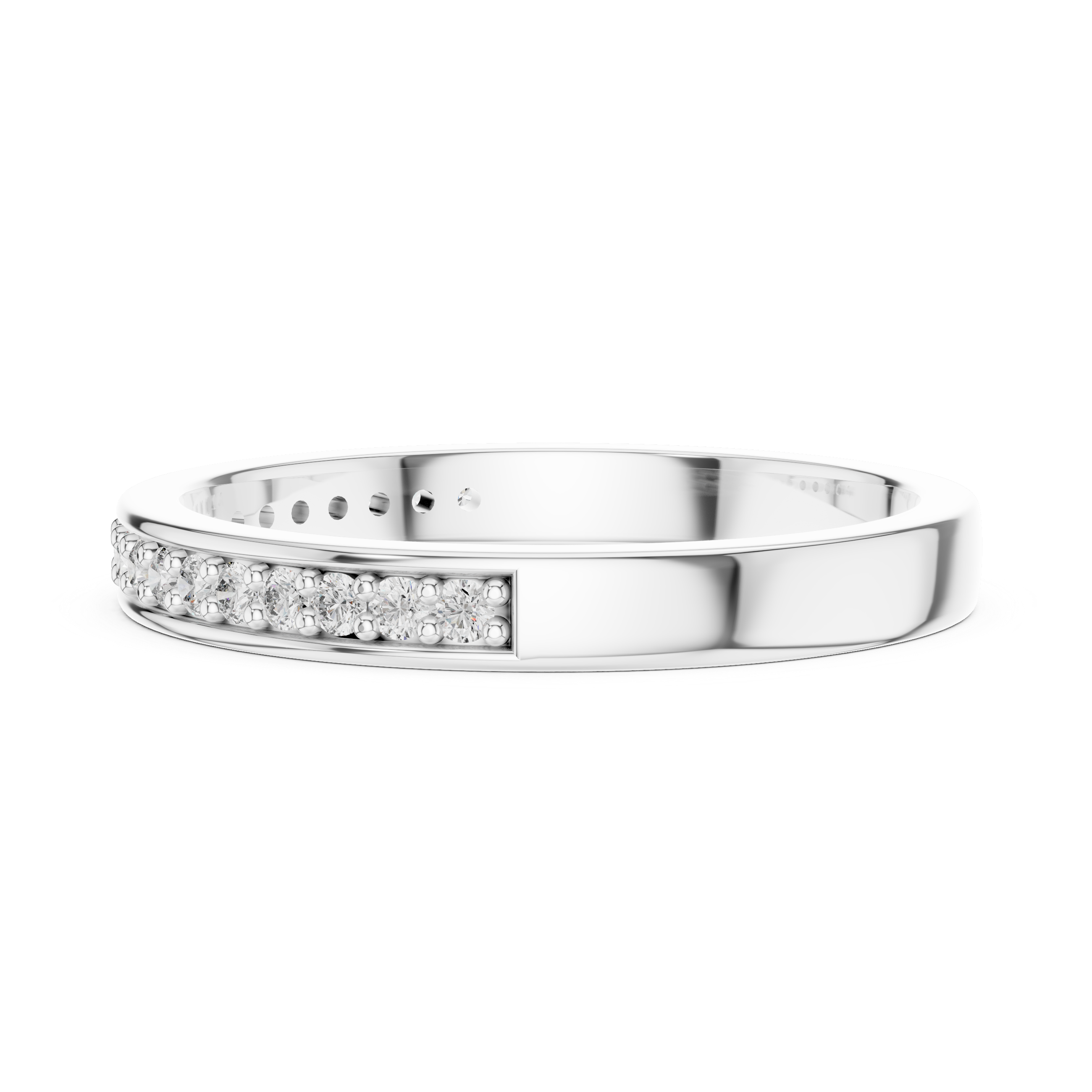 Half-Eternity Band - Pave Stackable