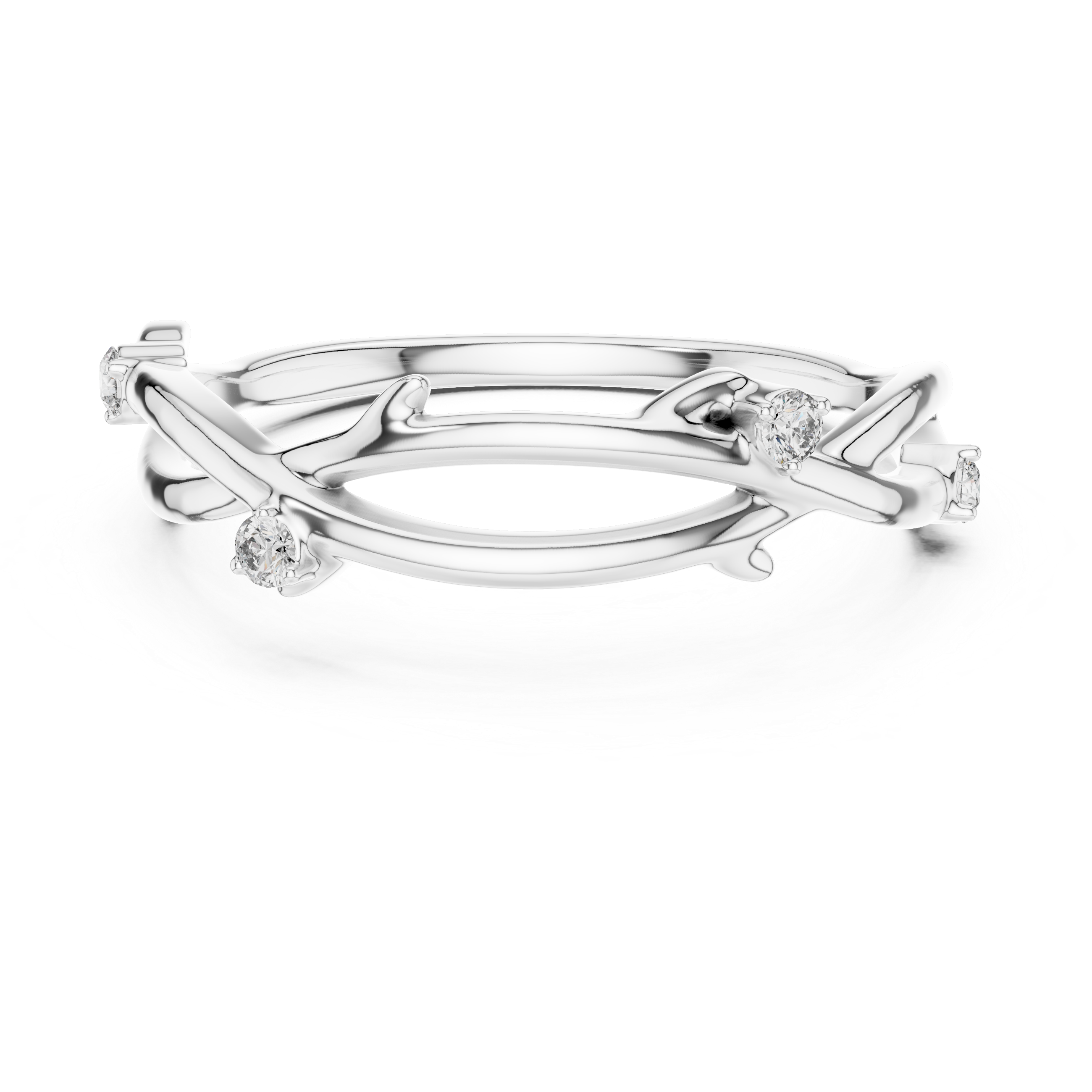 Nature-Inspired Vine Branch Ring - (Amara Organic Twig Band)