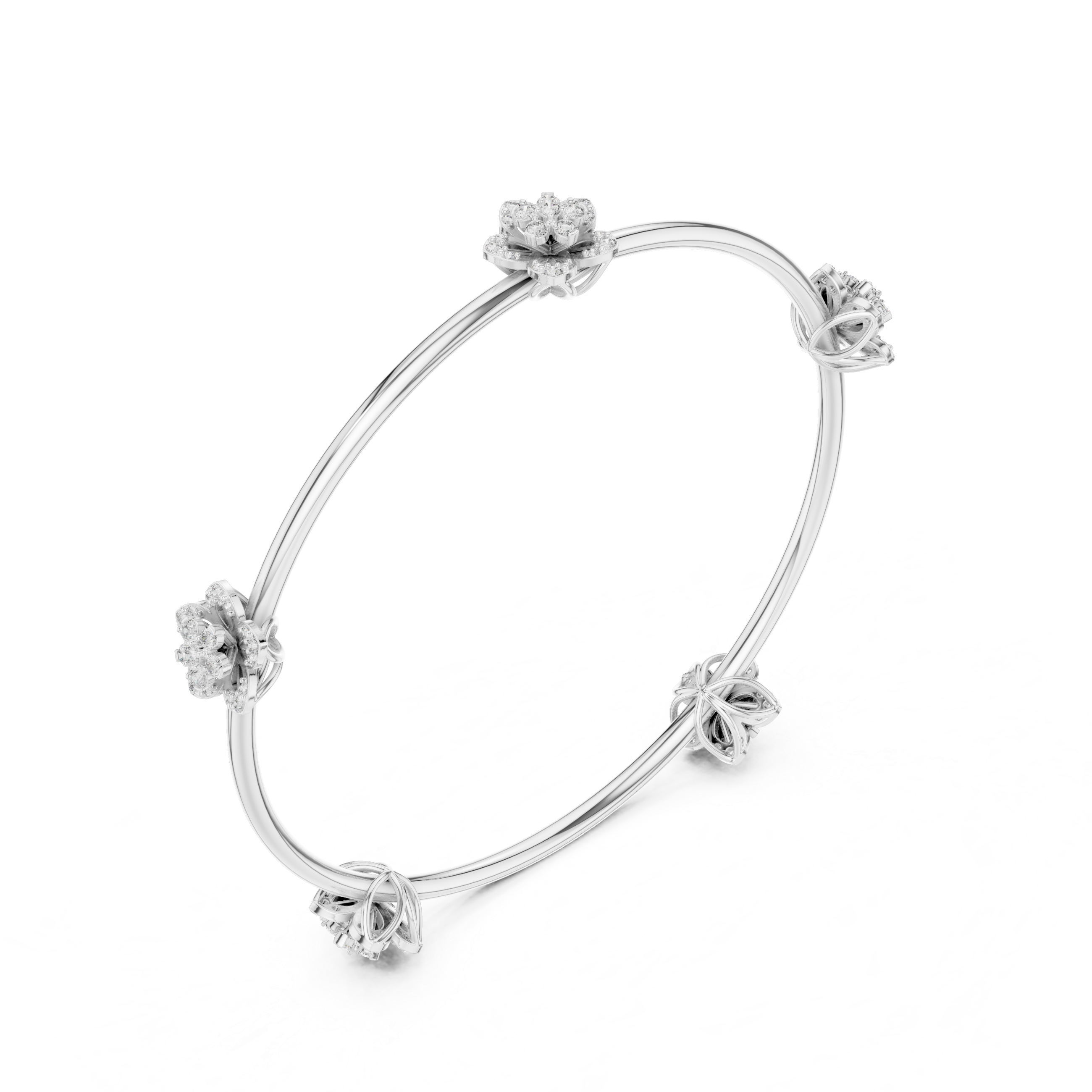Blossoming Flora Bangle Bracelet