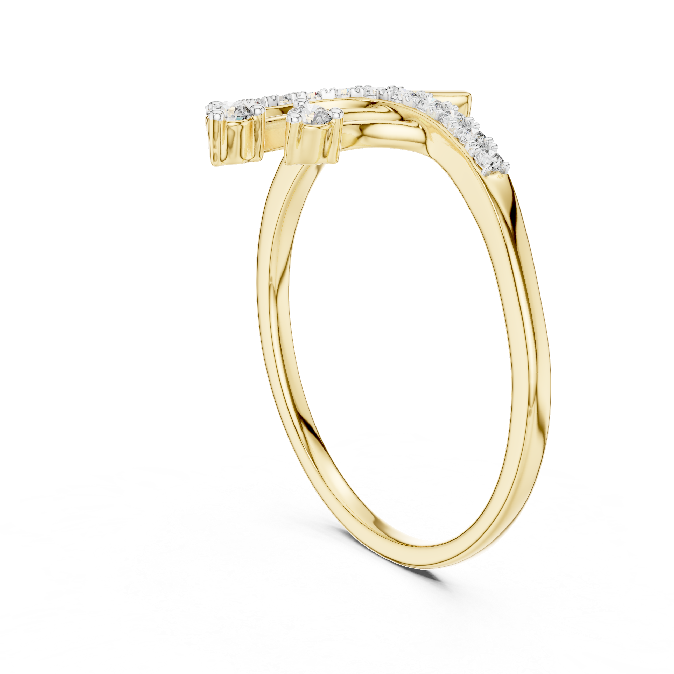 Abstract Bypass Wave Ring