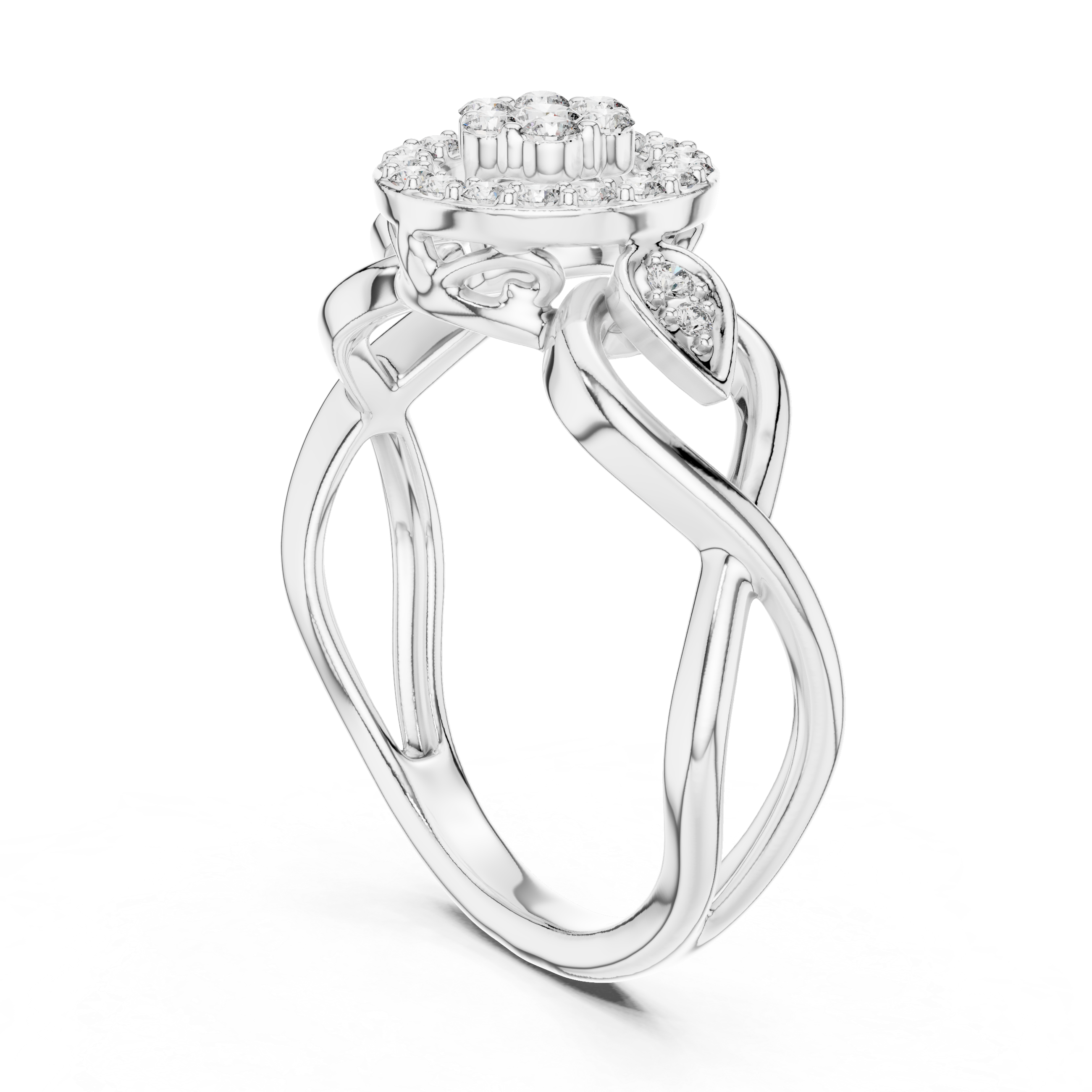 Halo(Round ) Infinity Engagement Ring